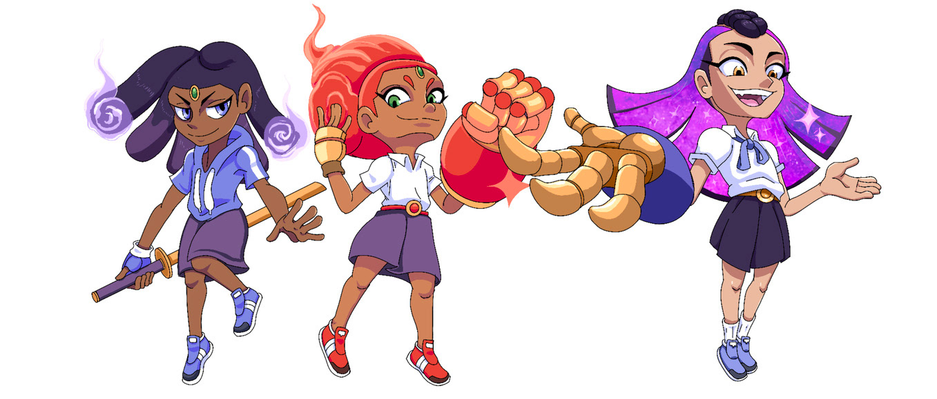 Character Designs for Cosmography High Storyboard Sequence 