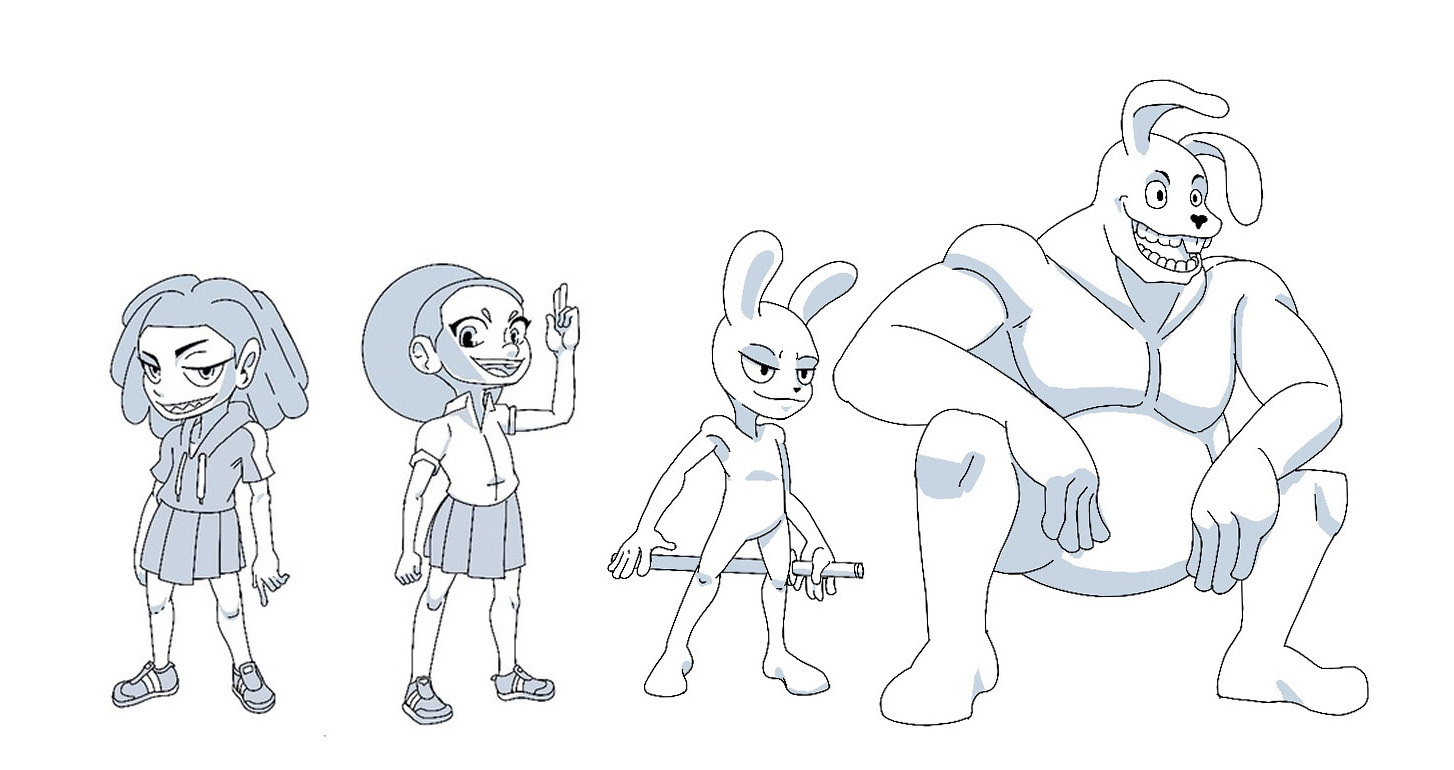 Character Designs for Cosmography High Storyboard Sequence 