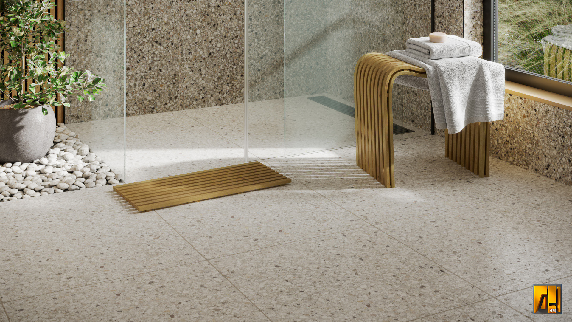 Terrazzo Mix 60 x 60 cm tiles