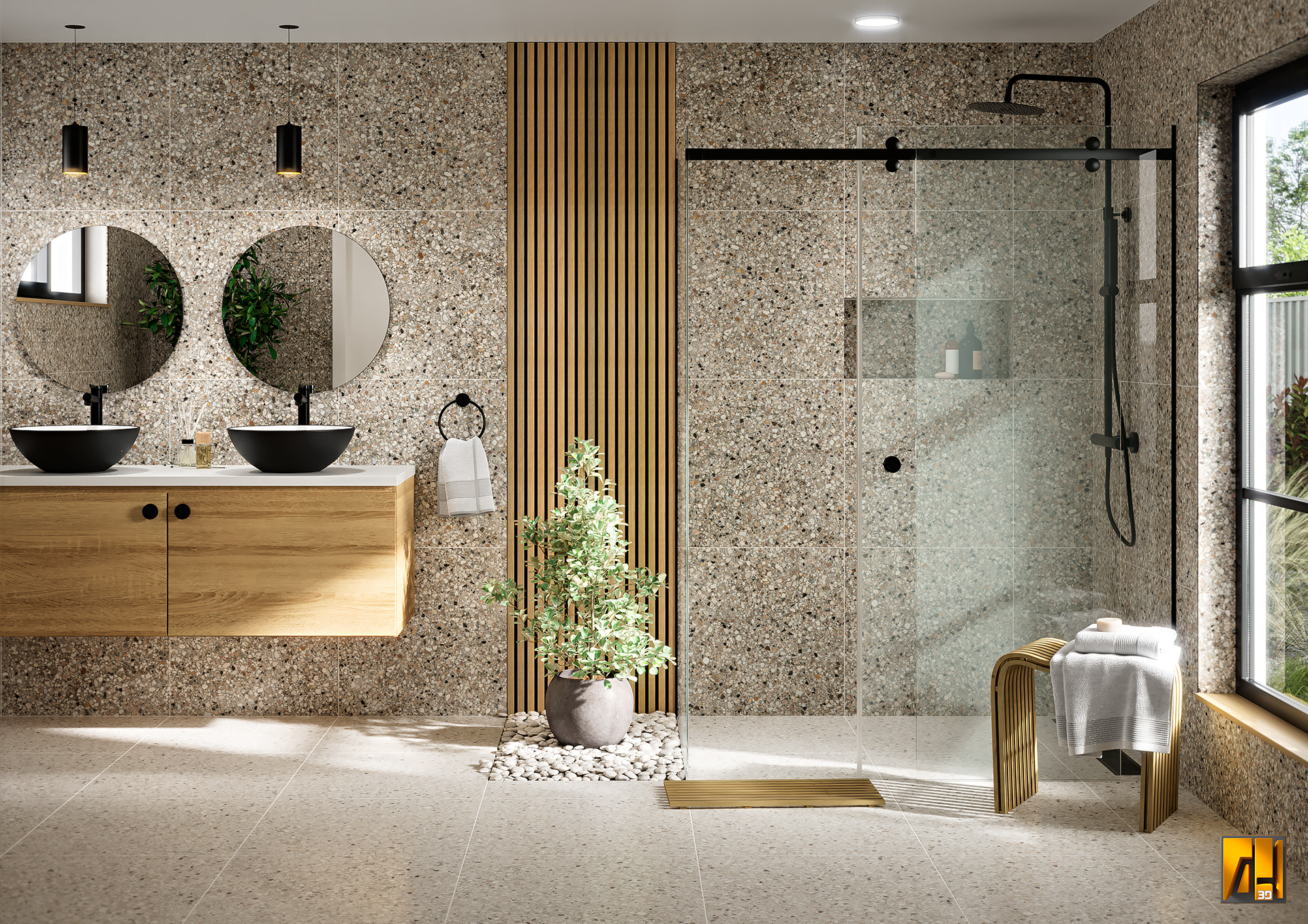 Terrazzo Mix 60 x 60 cm tiles