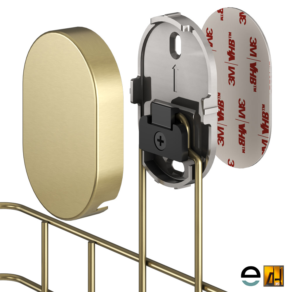brushed brass finish