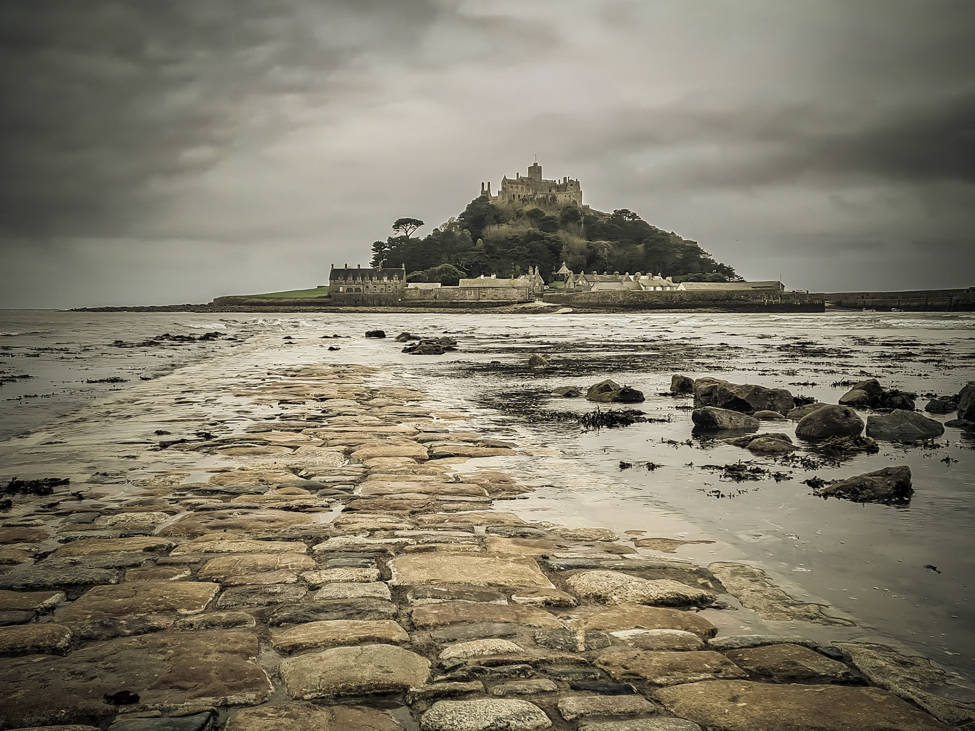 Walkway to St Michaels Mount