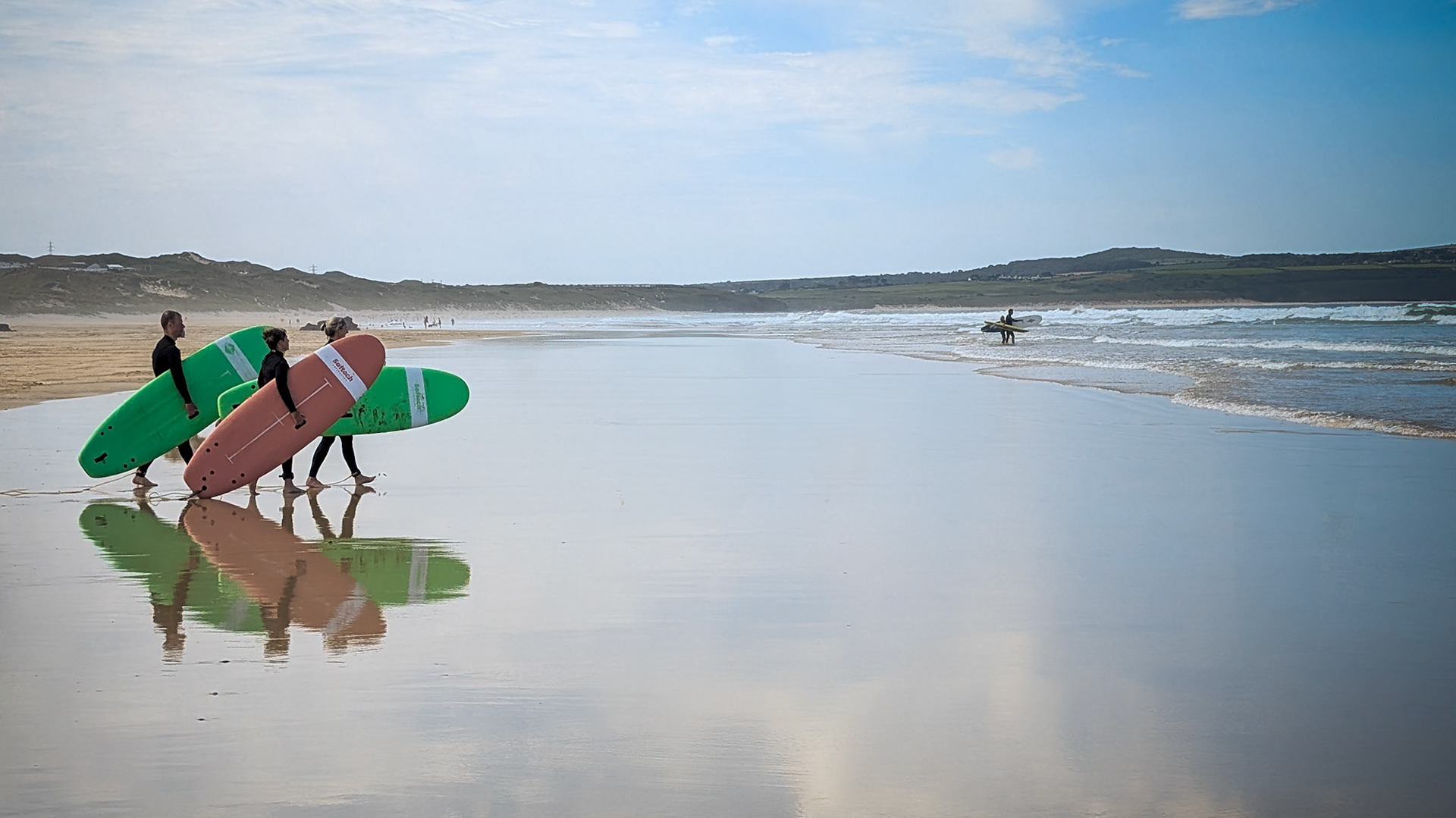 Reflective Surfers - Towan Beach