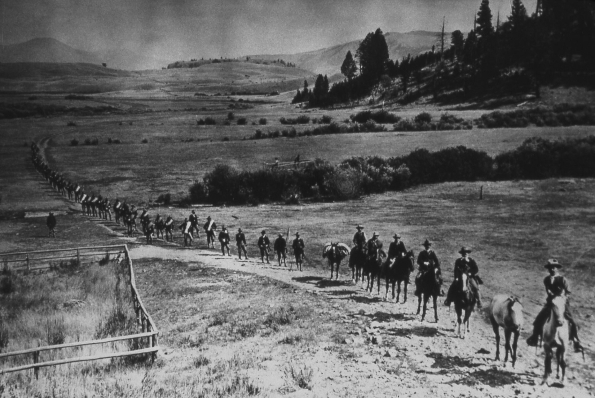 U.S. Calvary, Lamar Valley, NPS Photo Collection