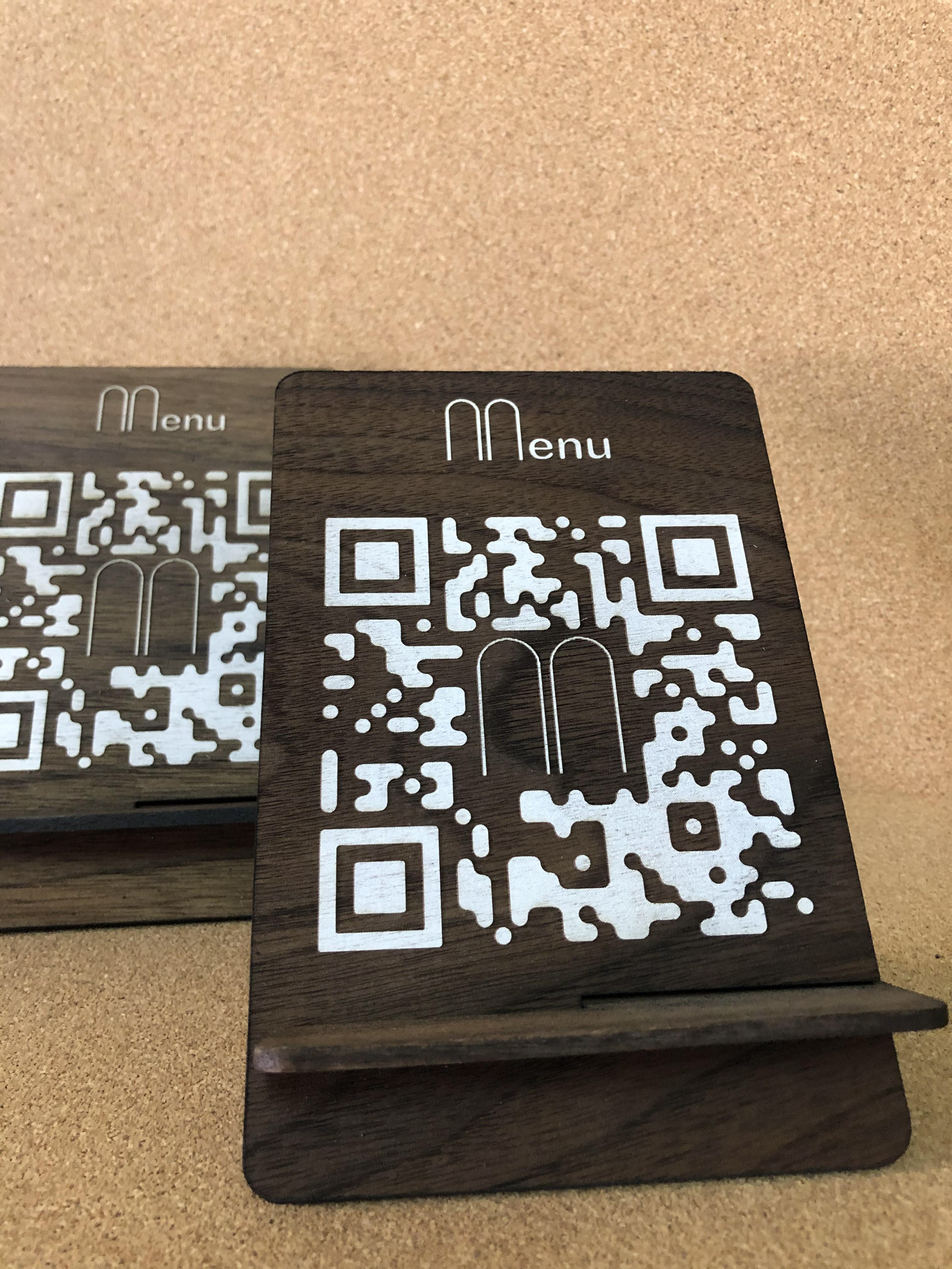 The Concierge Desk QR Code menu Frames.