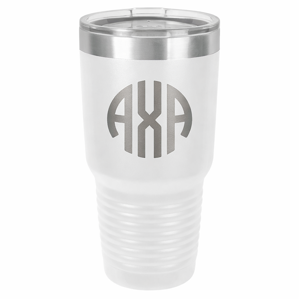 30oz White Tumbler