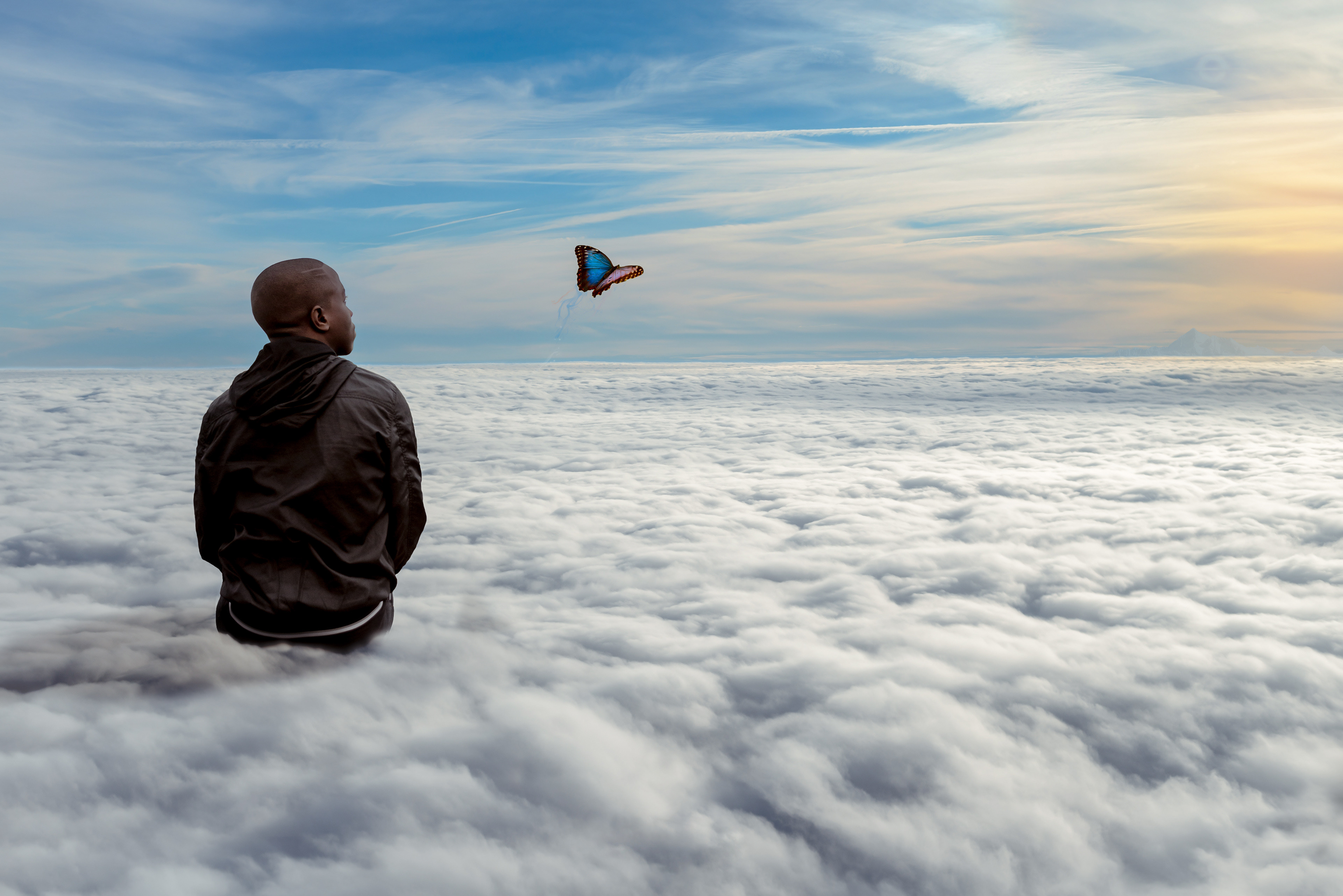 « Above the Clouds » — photomontage réalisé sous Photoshop, 2017