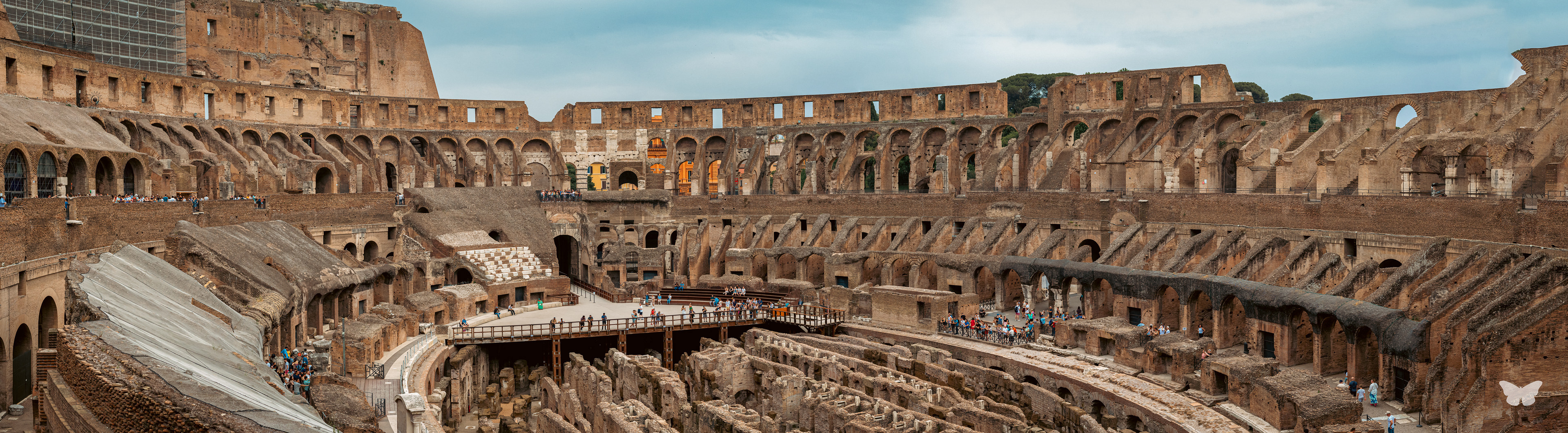 Intérieur du Colisée, panorama — Rome, 2022