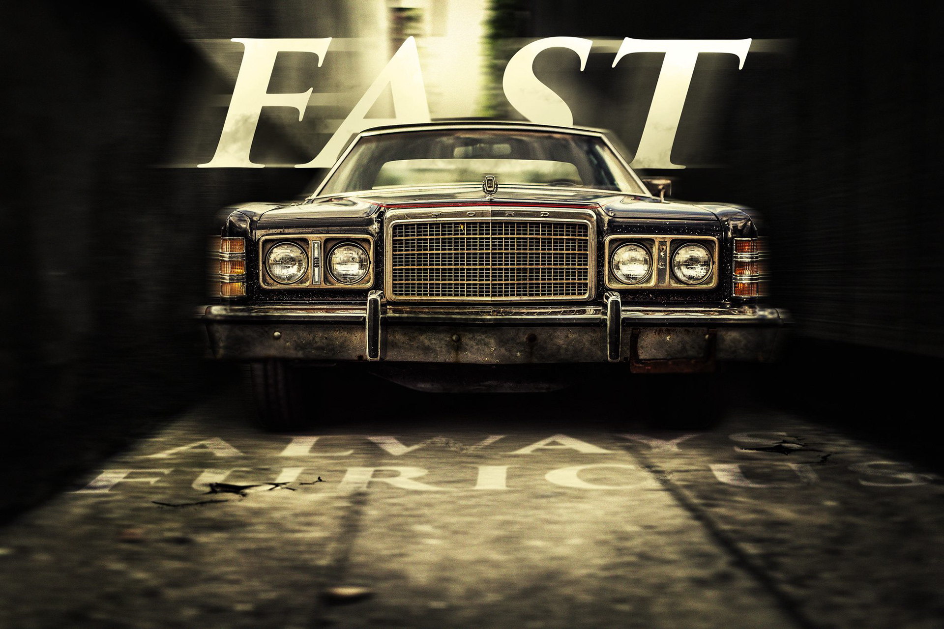 « Fast » — photomontage réalisé sous Photoshop, 2015