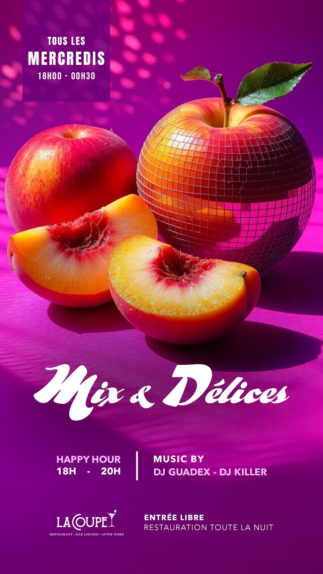 Mix & Délices, La Coupe — story Instagram, 2025