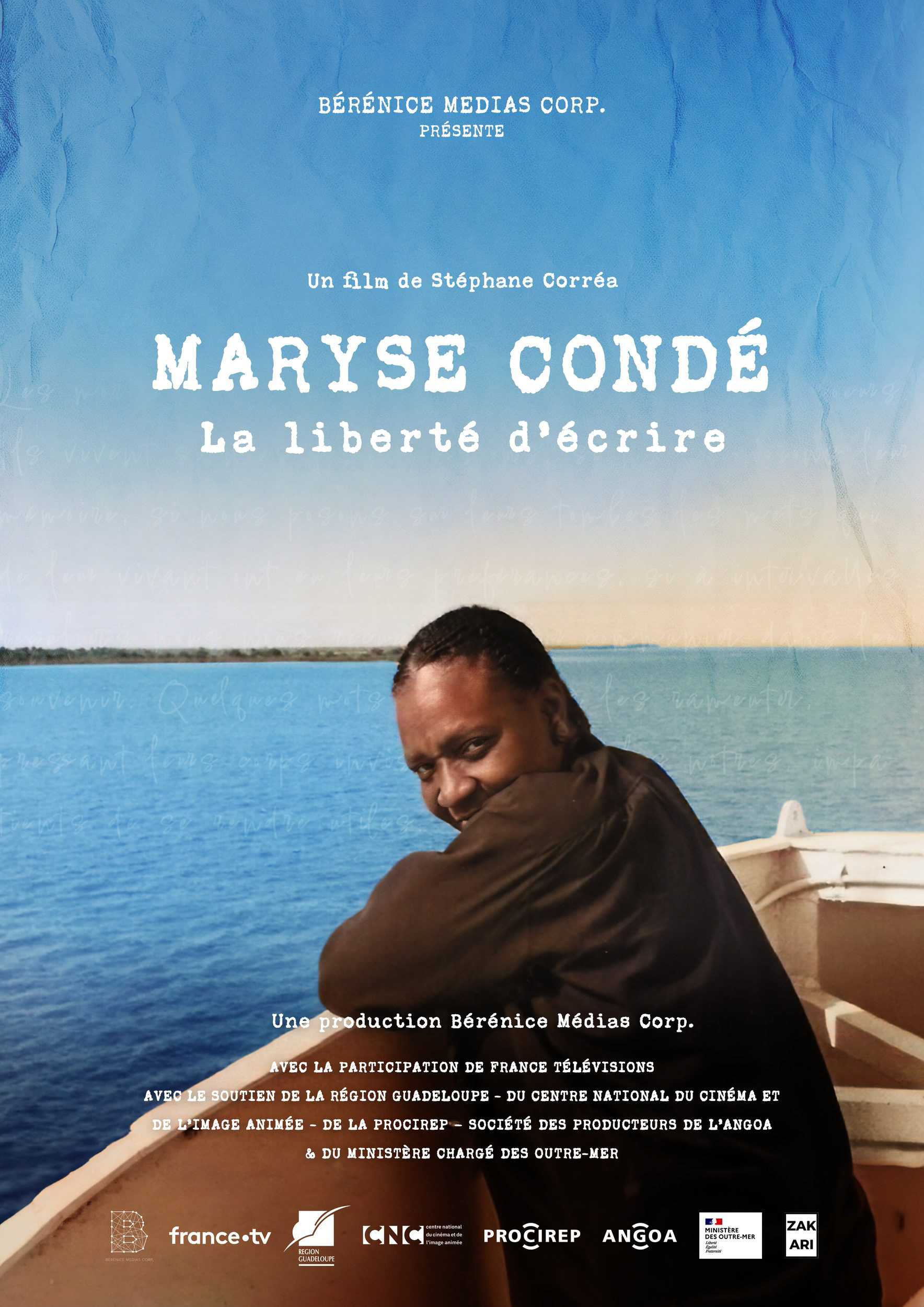 Affiche « Maryse Condé, la liberté d’écrire » — film de Stéphane Corréa, 2024