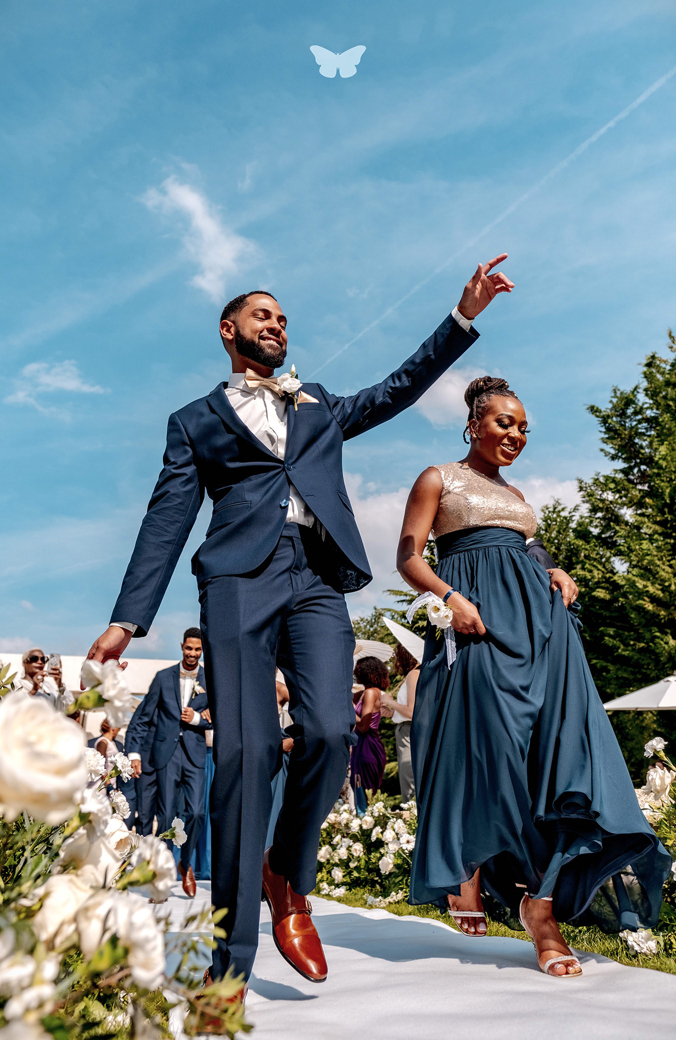 Sortie du cortège — mariage, 2021