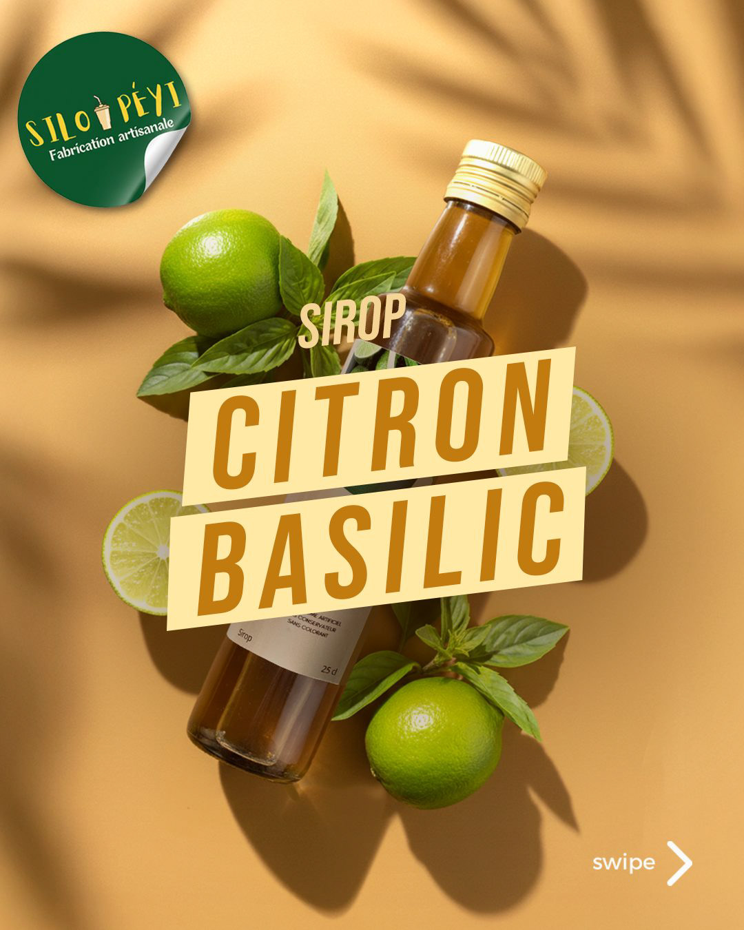 Silo Péyi — sirop citron-basilic, 2025