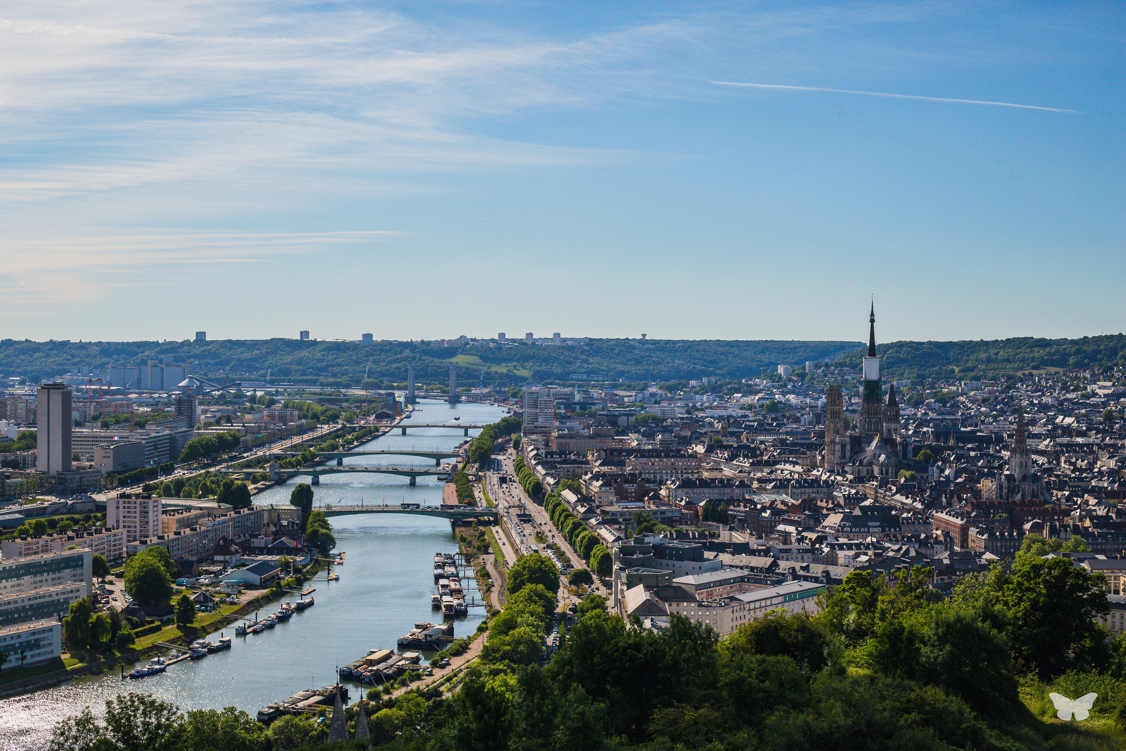 Rouen vue d’en haut