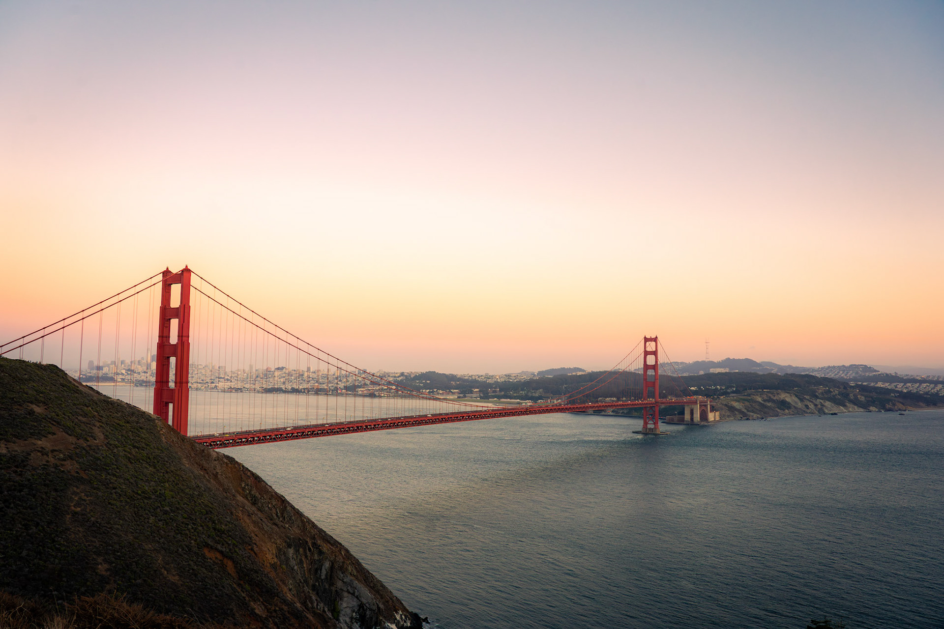 Steel, sea, and sunlight finding perfect agreement | San Francisco, California