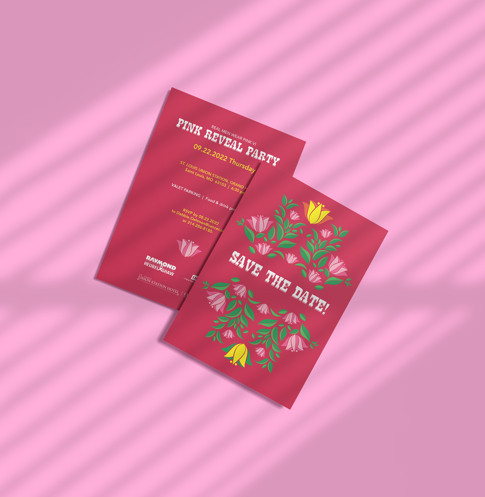 Real Men Wear Pink's PINK REVEAL PARTY invitation