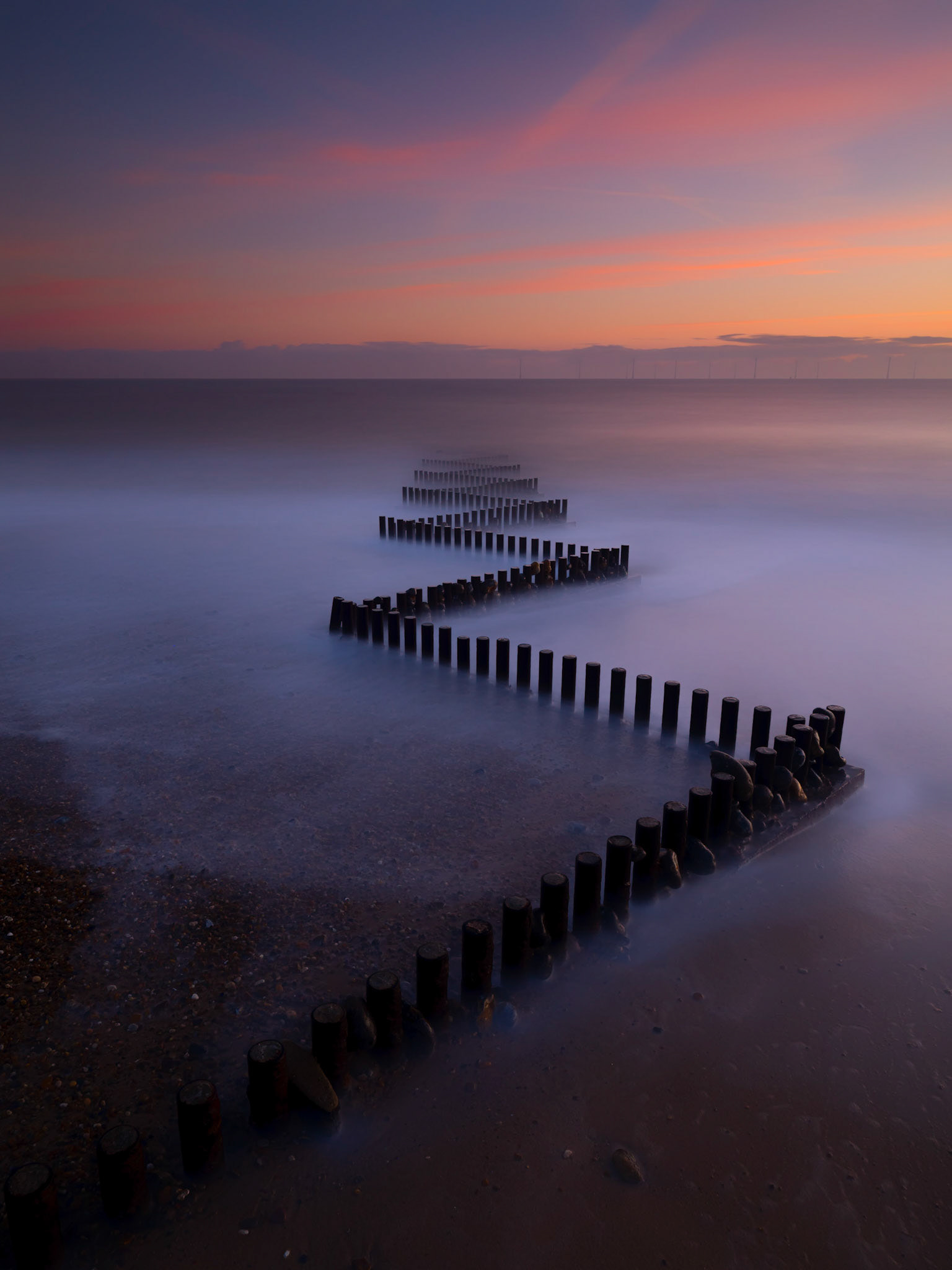 ZIGZAG SMOOTH | Sunrise | Caister-on-Sea, Norfolk, England, UK