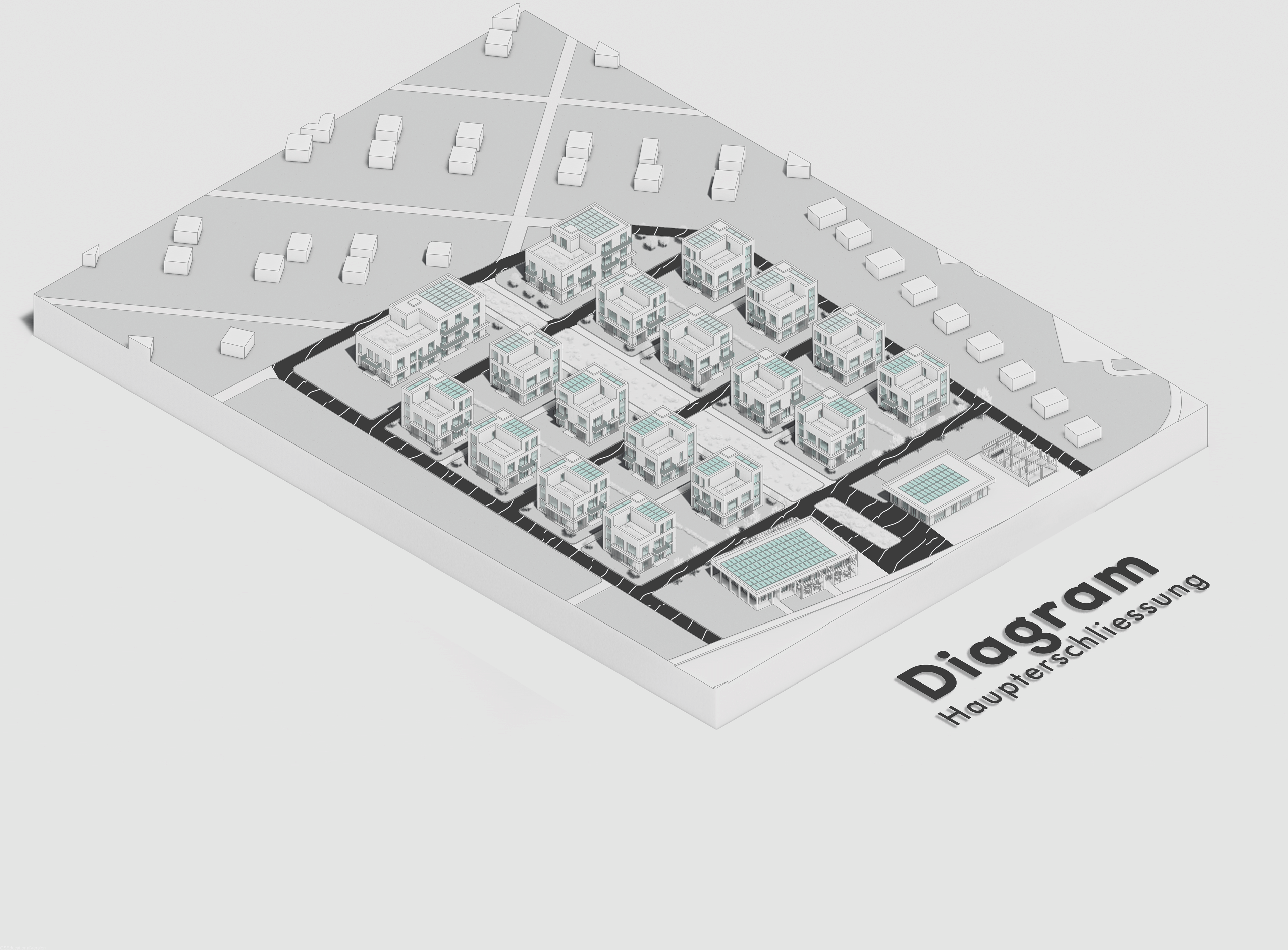 Diagramm Haupterschliessung/Feuerwehrzufahrt