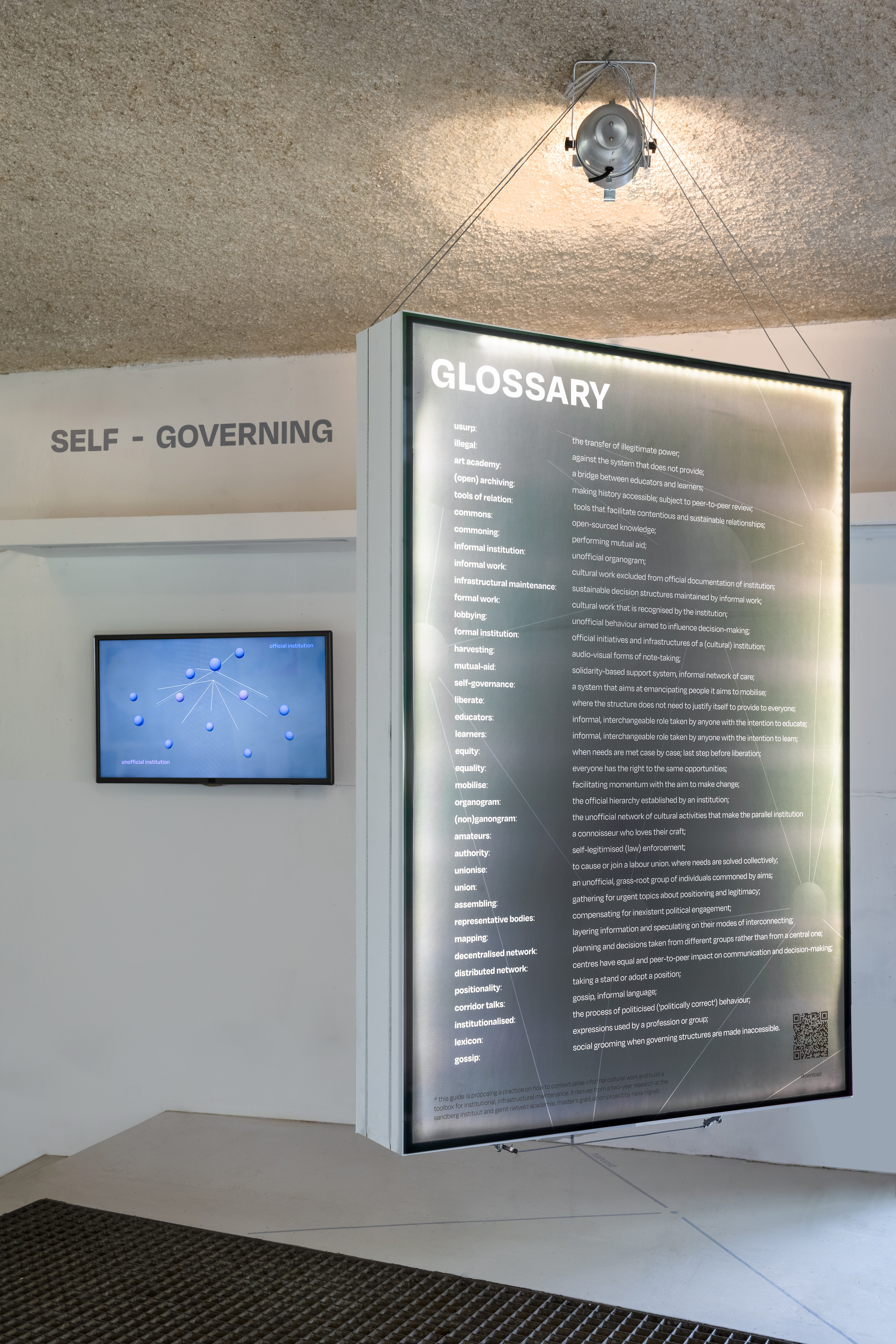 Poster, Glossary of unofficial harvested terms - Photo by Sander van Wettum