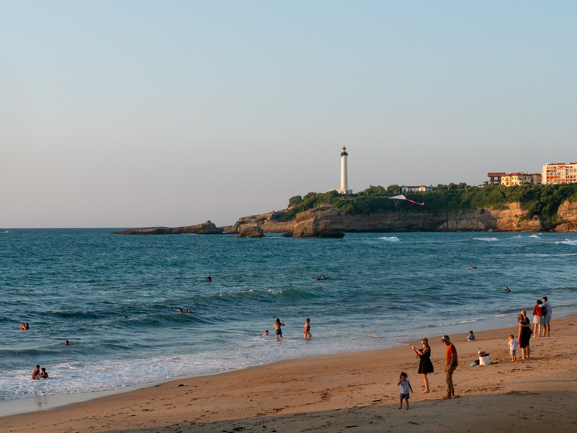 Fin de journée à la plage, août 2019