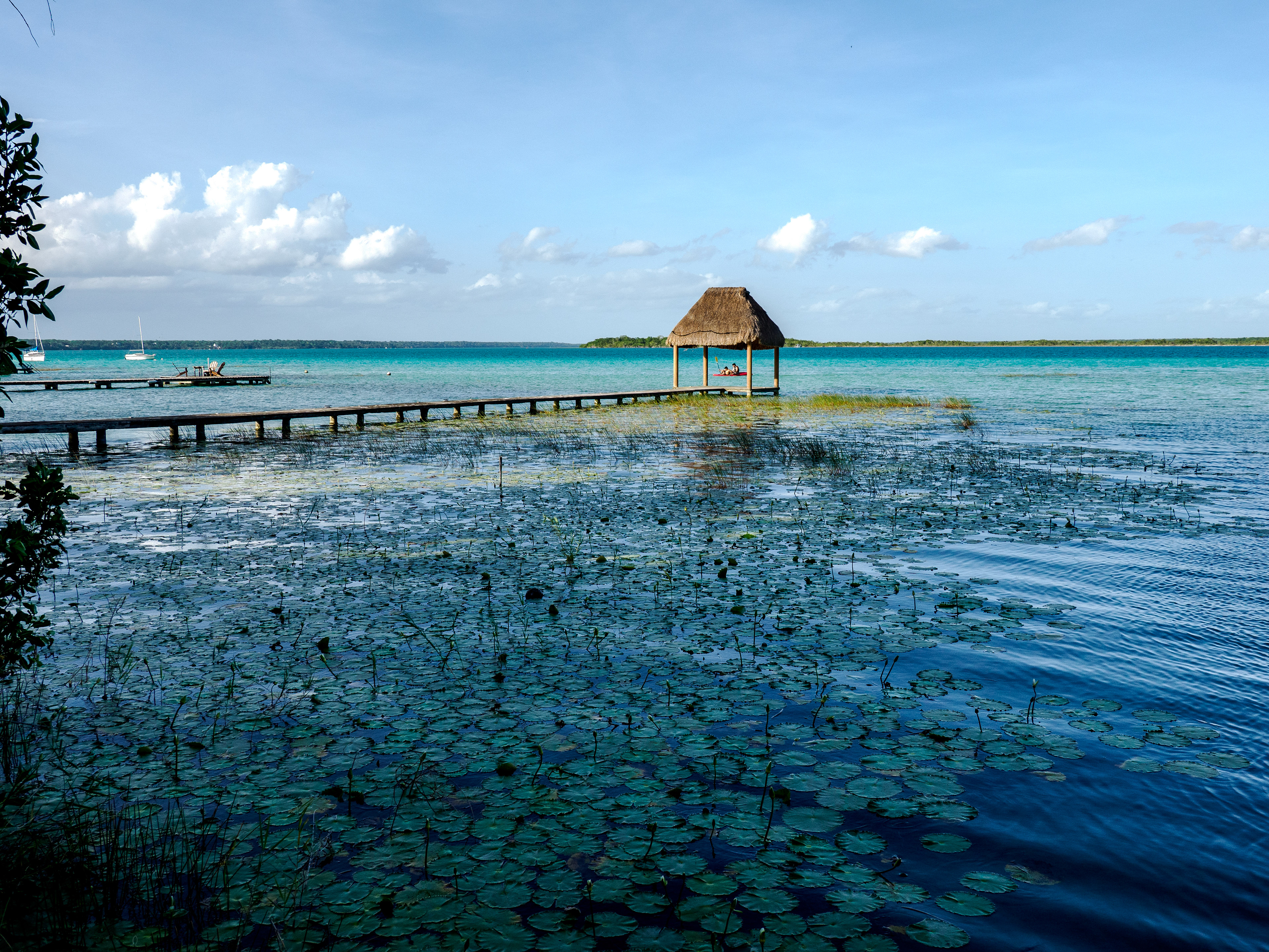 un ponton privé vu de l'accès au ponton publique