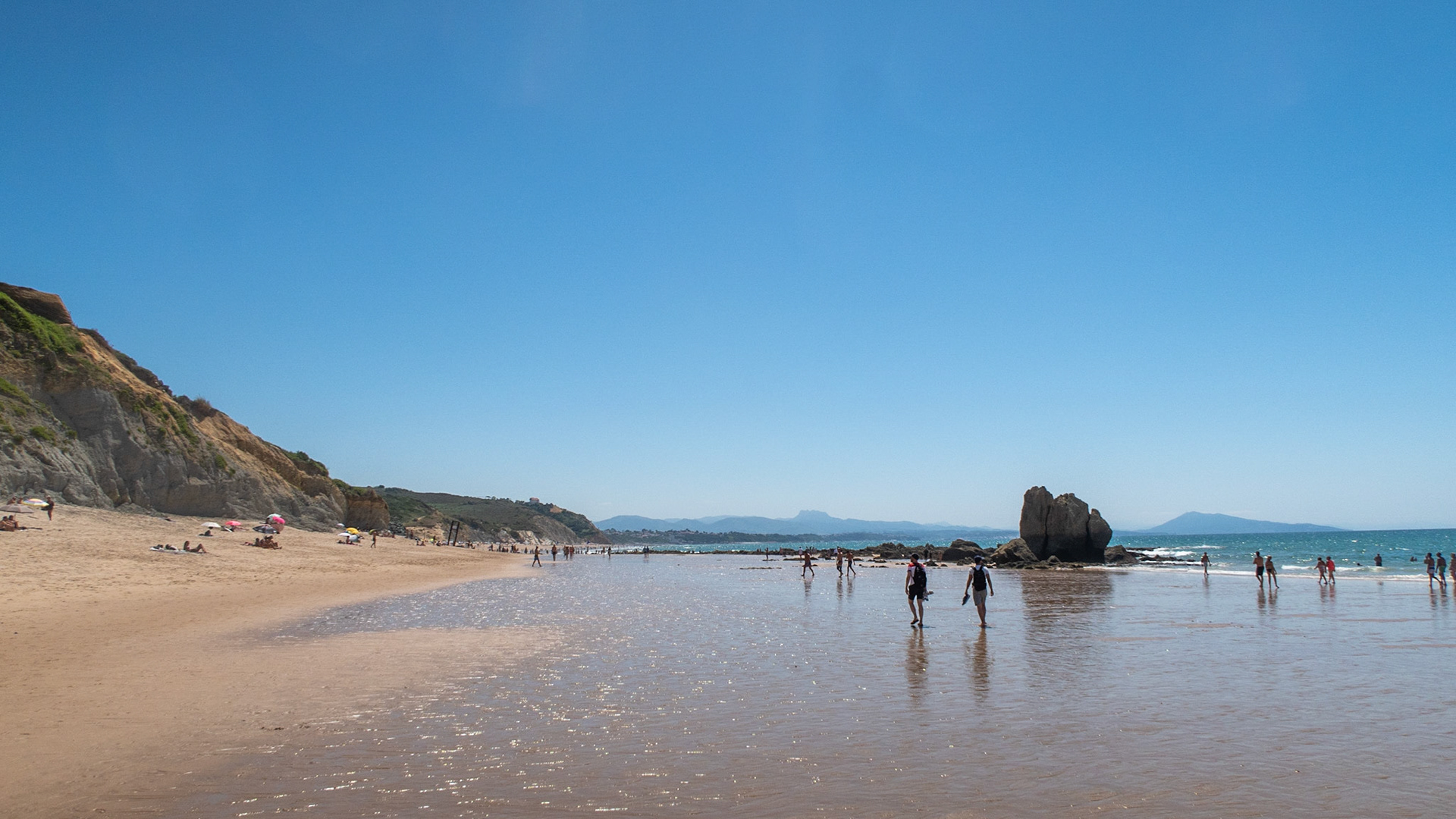 Plage d'Ilbarritz, juillet 2020