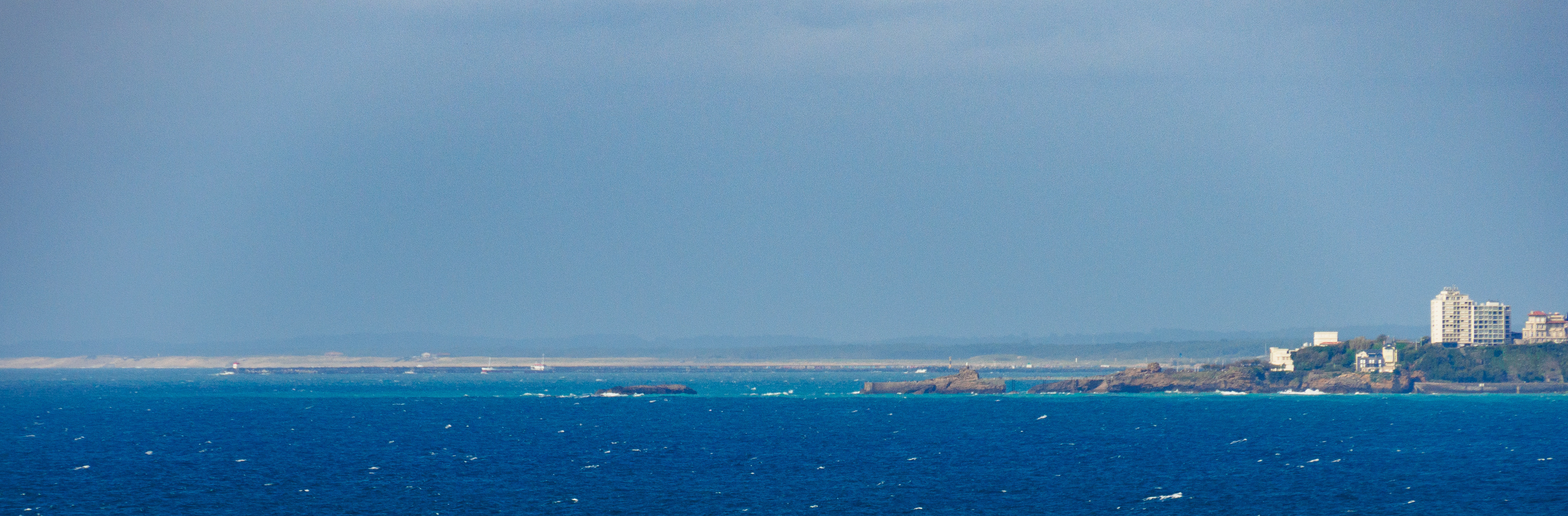 la côte basque nord et les landes vue de Saint-Jean-de-Luz