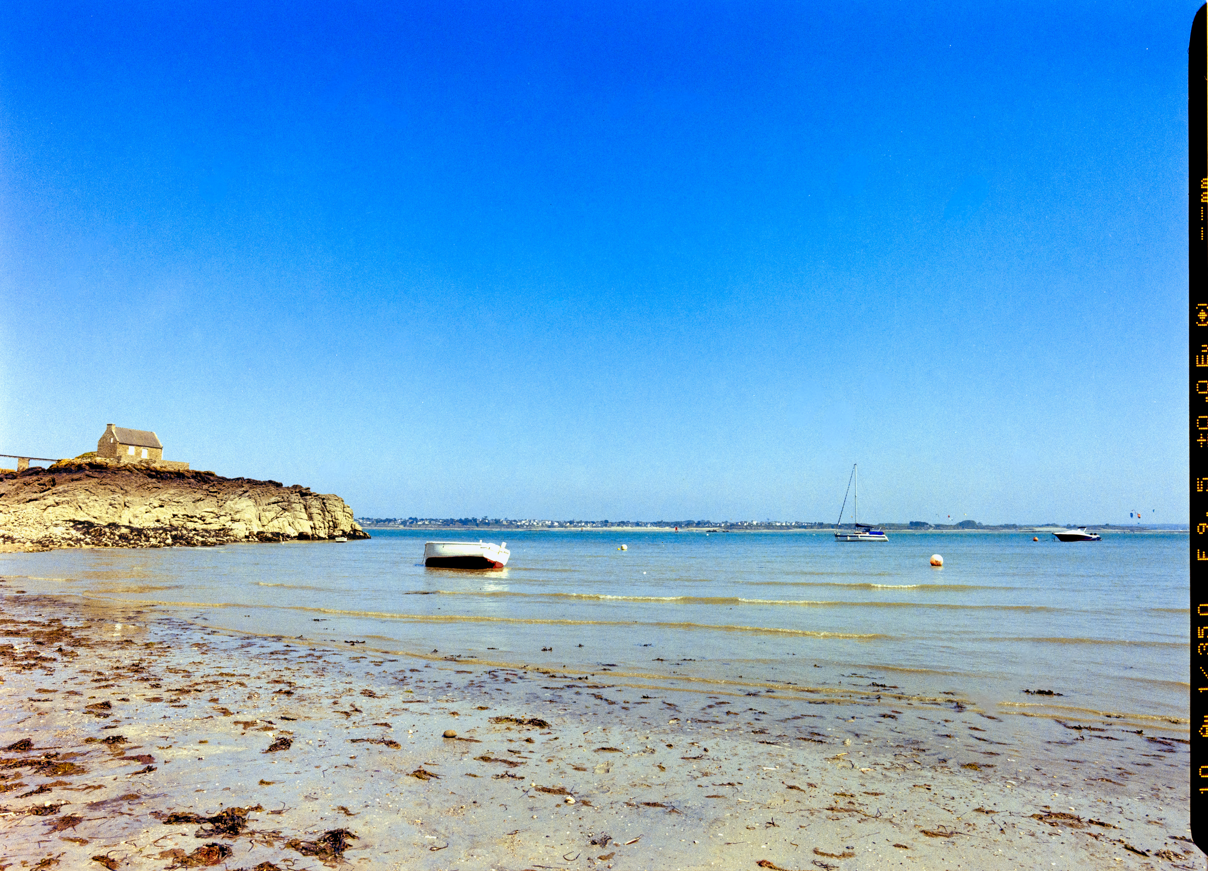 maison sur la plage en argentique