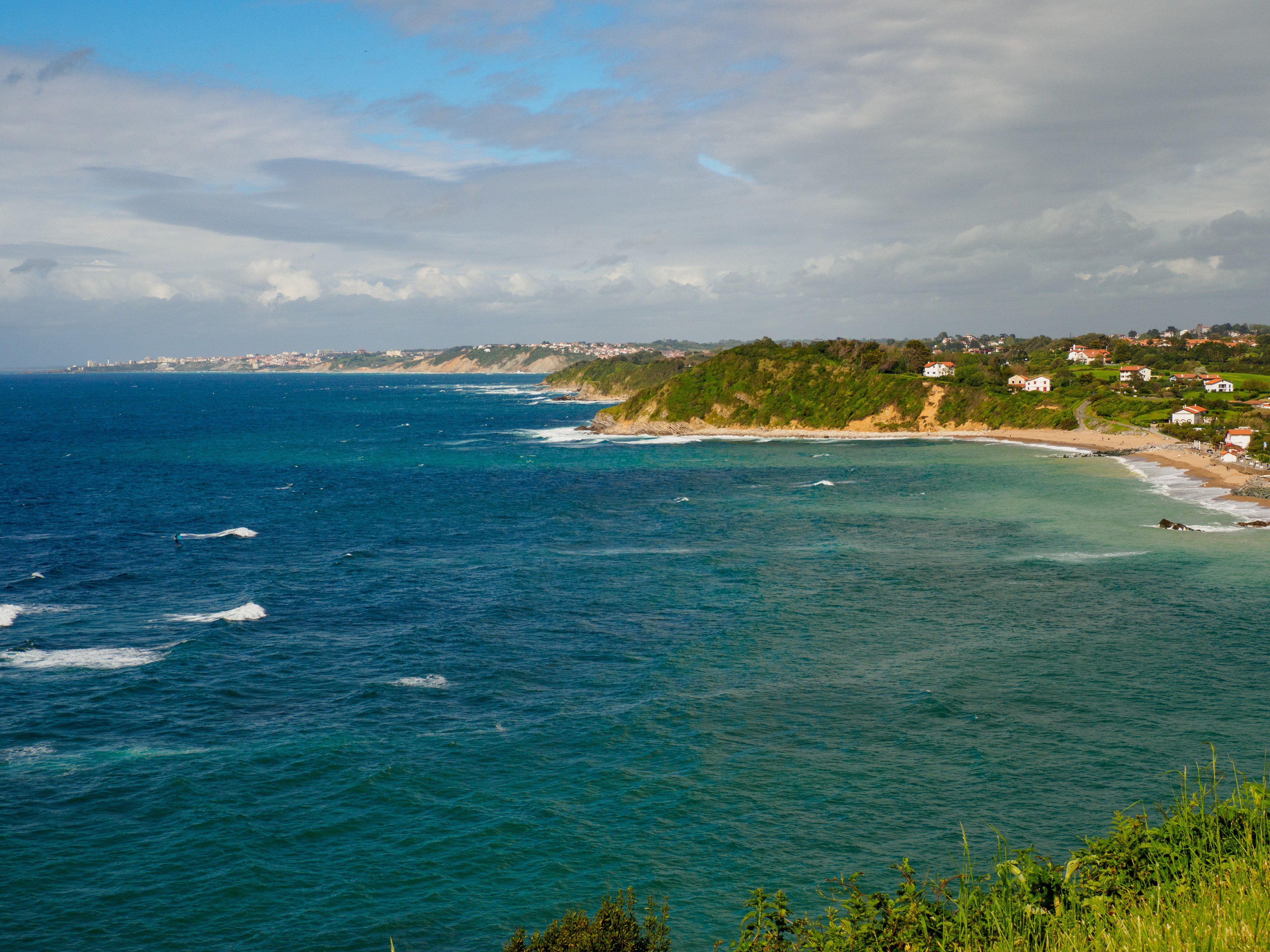 la côte basque nord vue de Saint-Jean-de-Luz