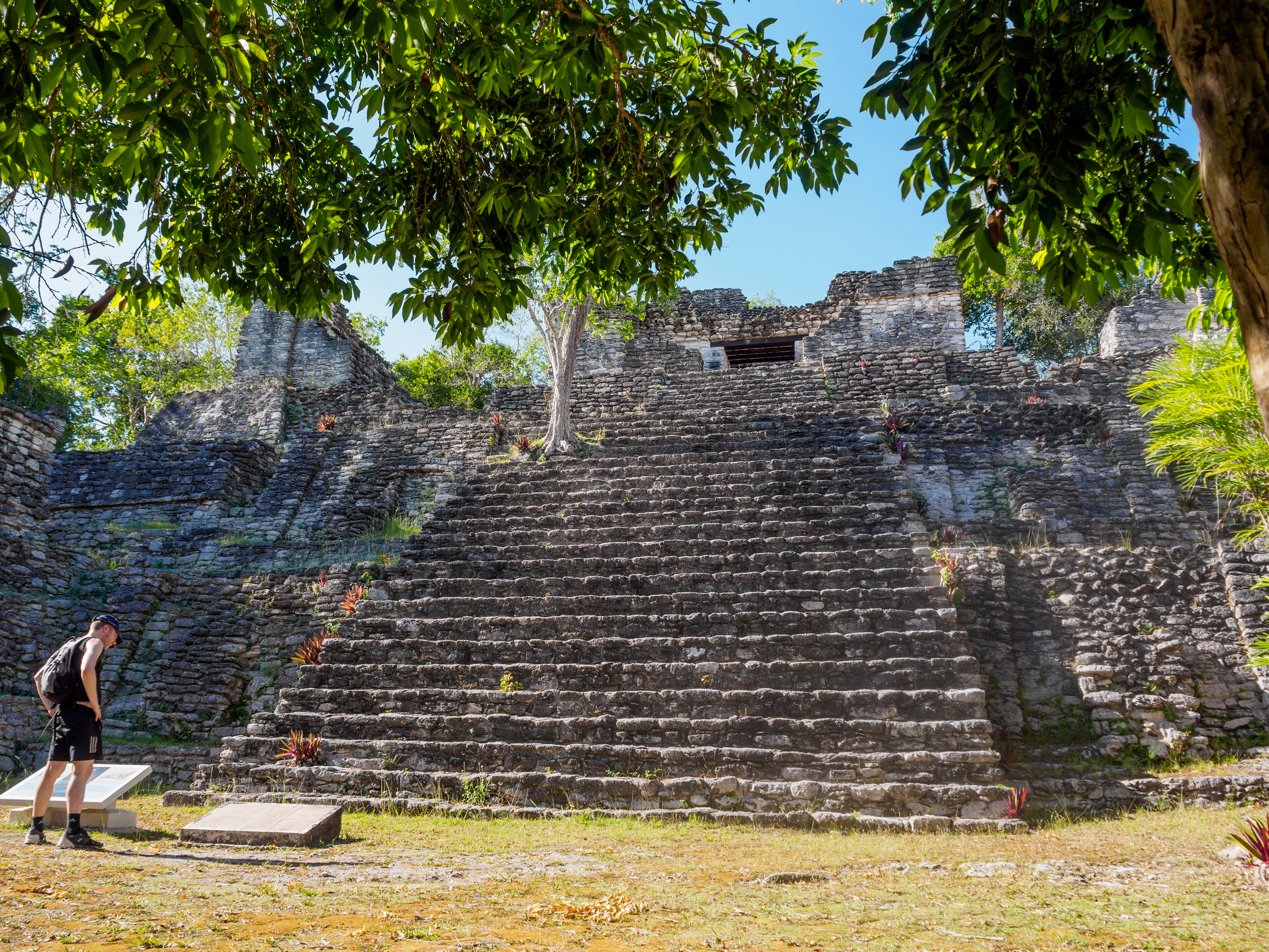 en bas de la pyyramide