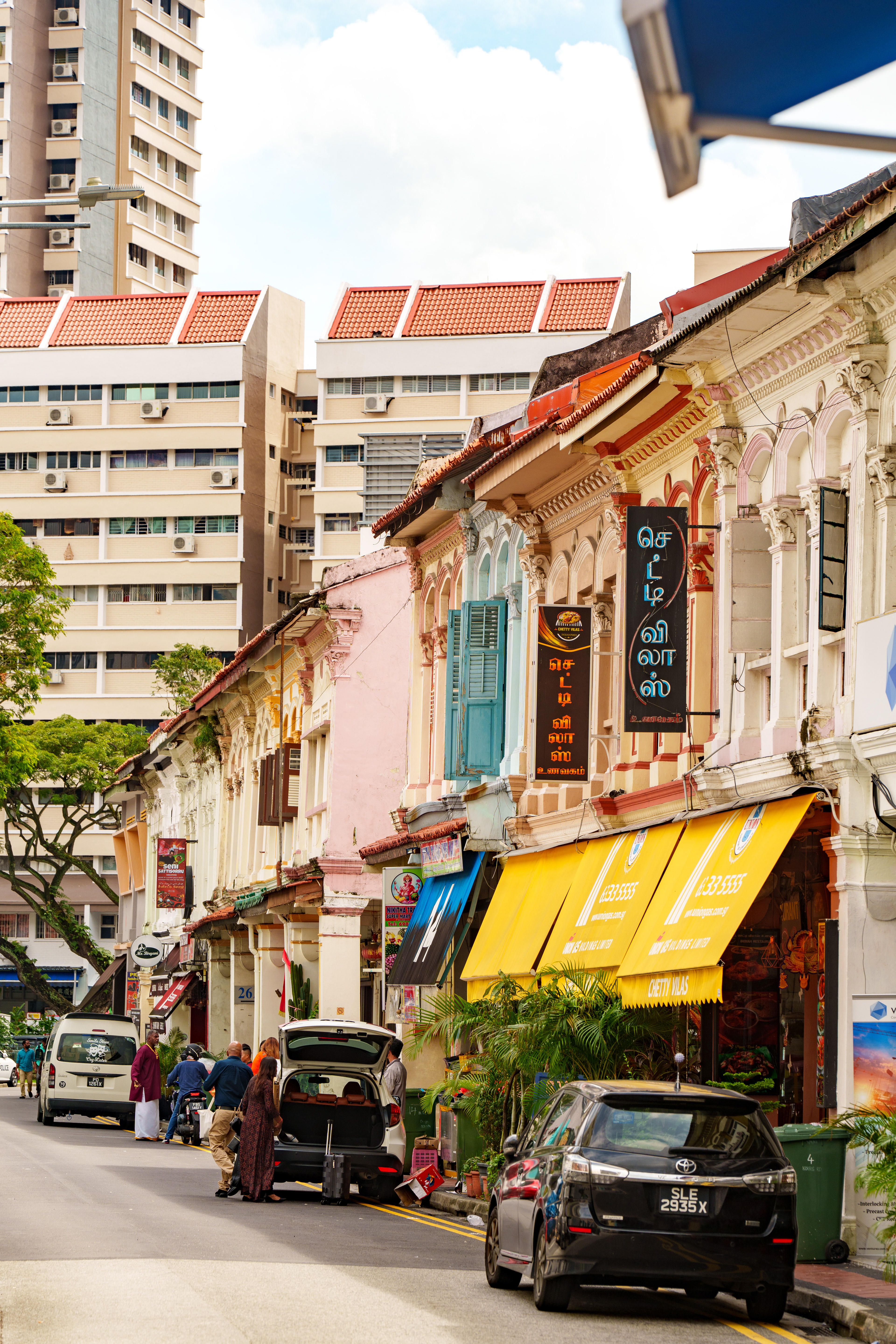 Façades du quartier indien
