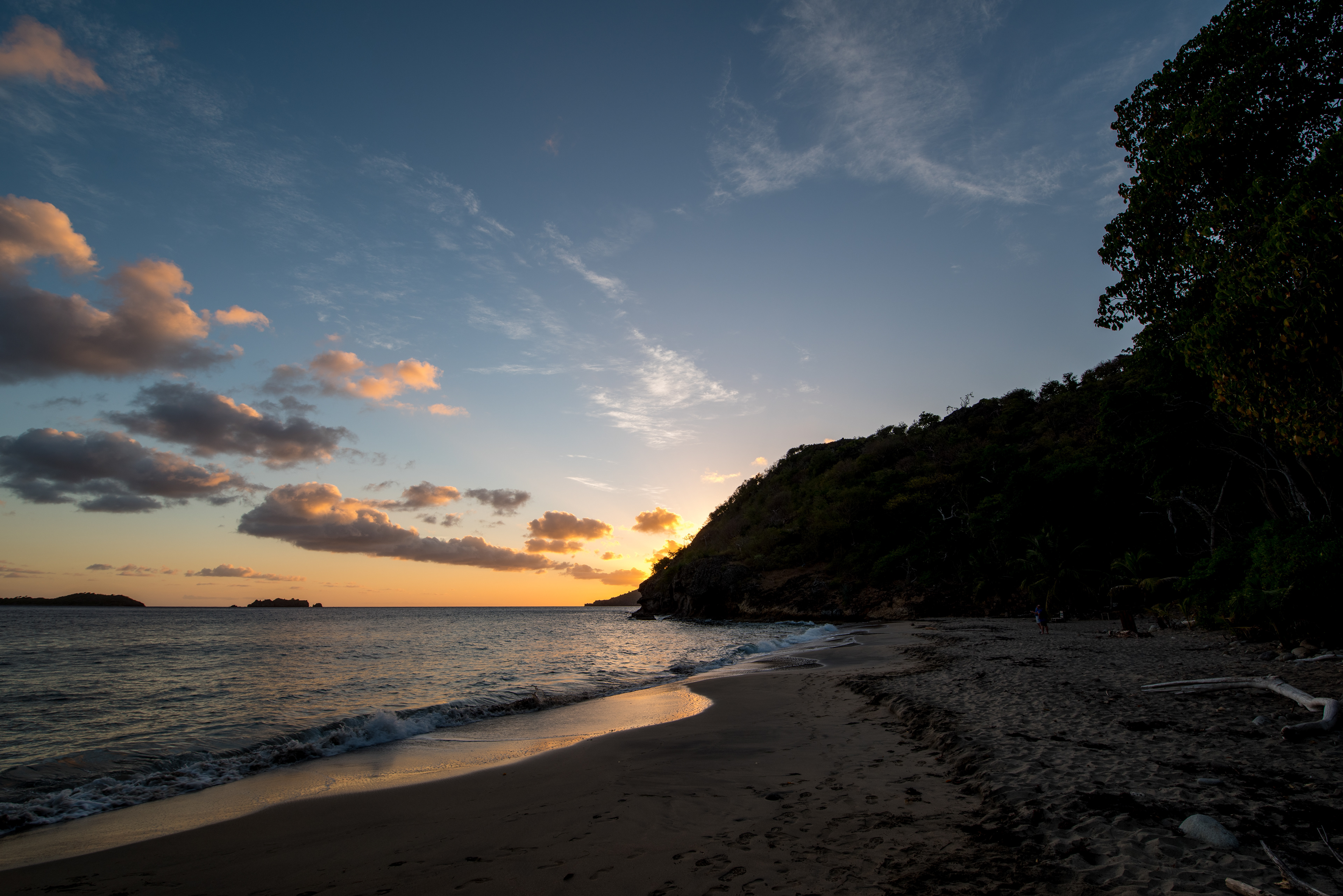 Coucher de soleil à l'Anse Craven