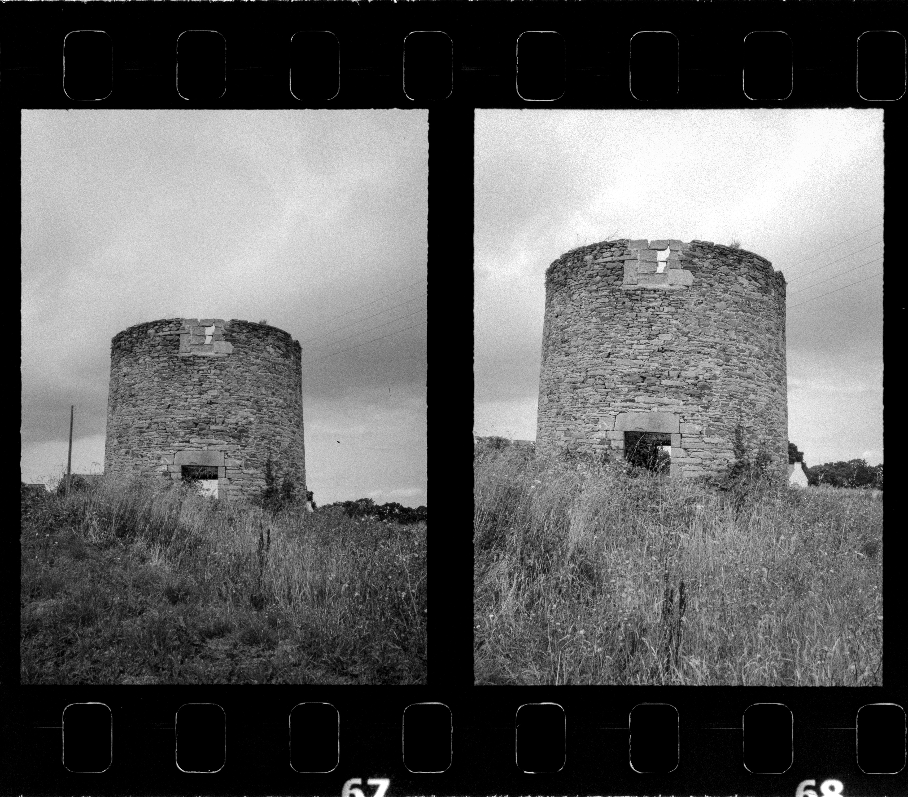 Même sujet en pellicule noir et blanc