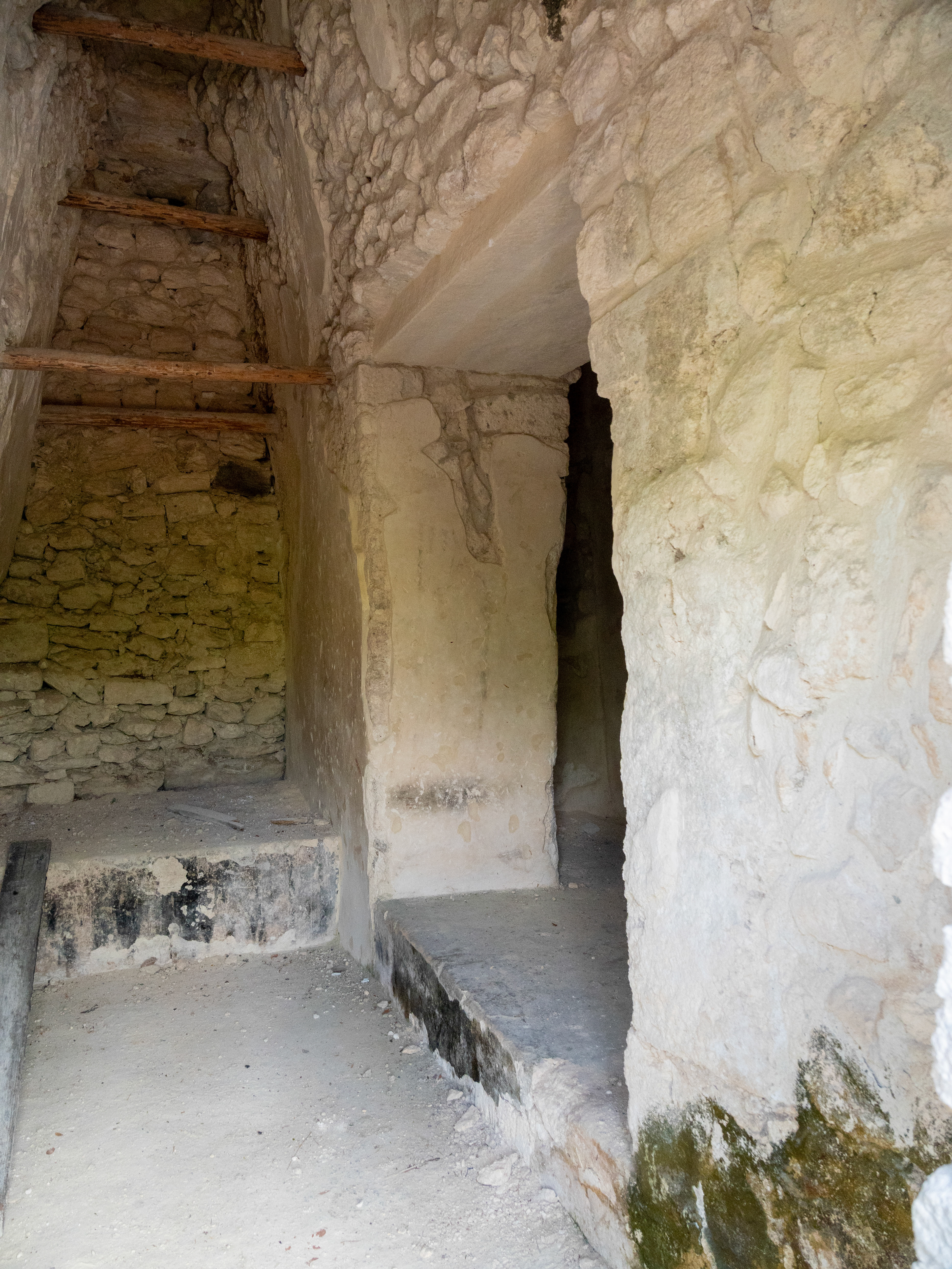 A l'intérieur d'une des strcutures