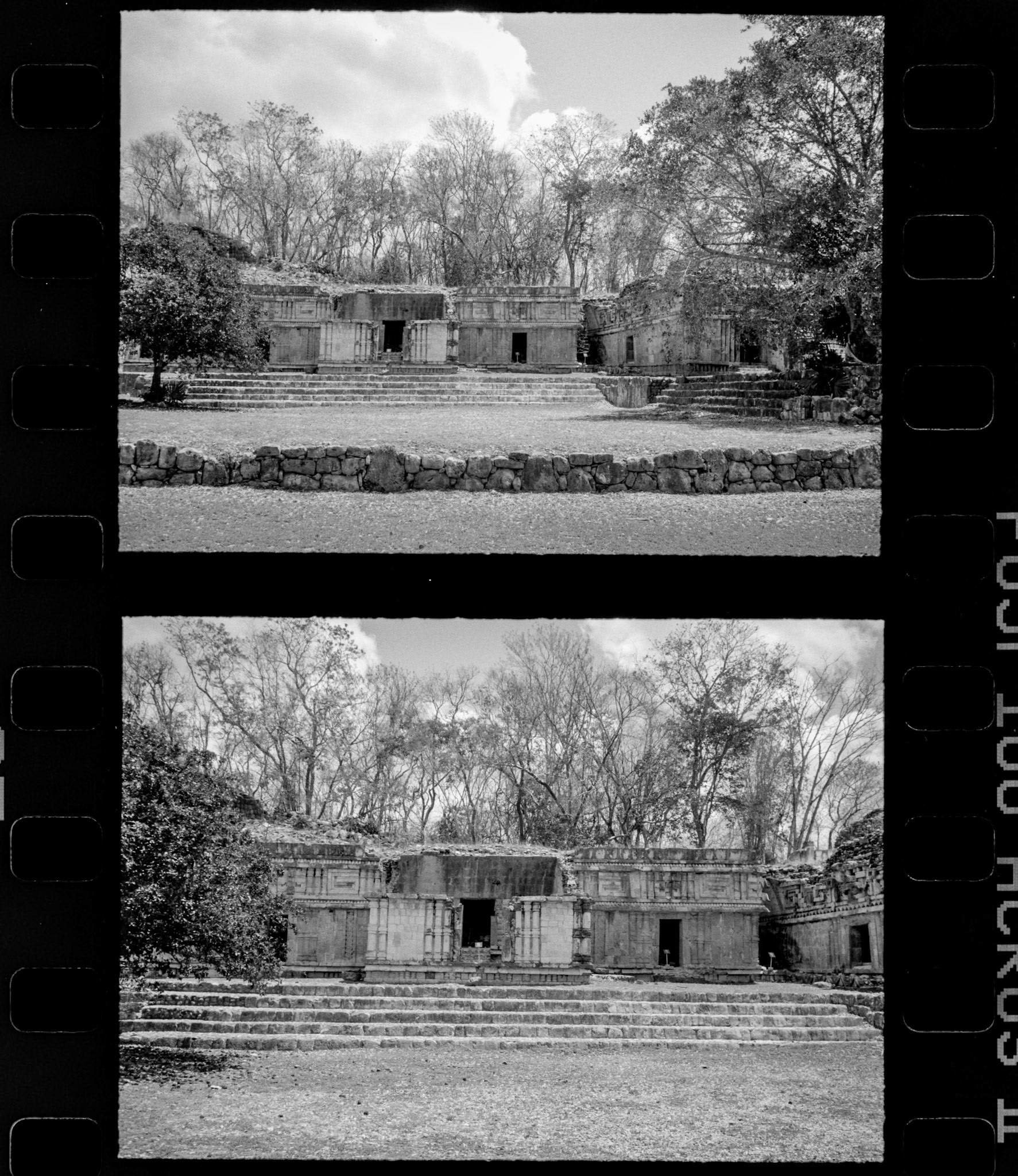 temple des colonnes en argentique
