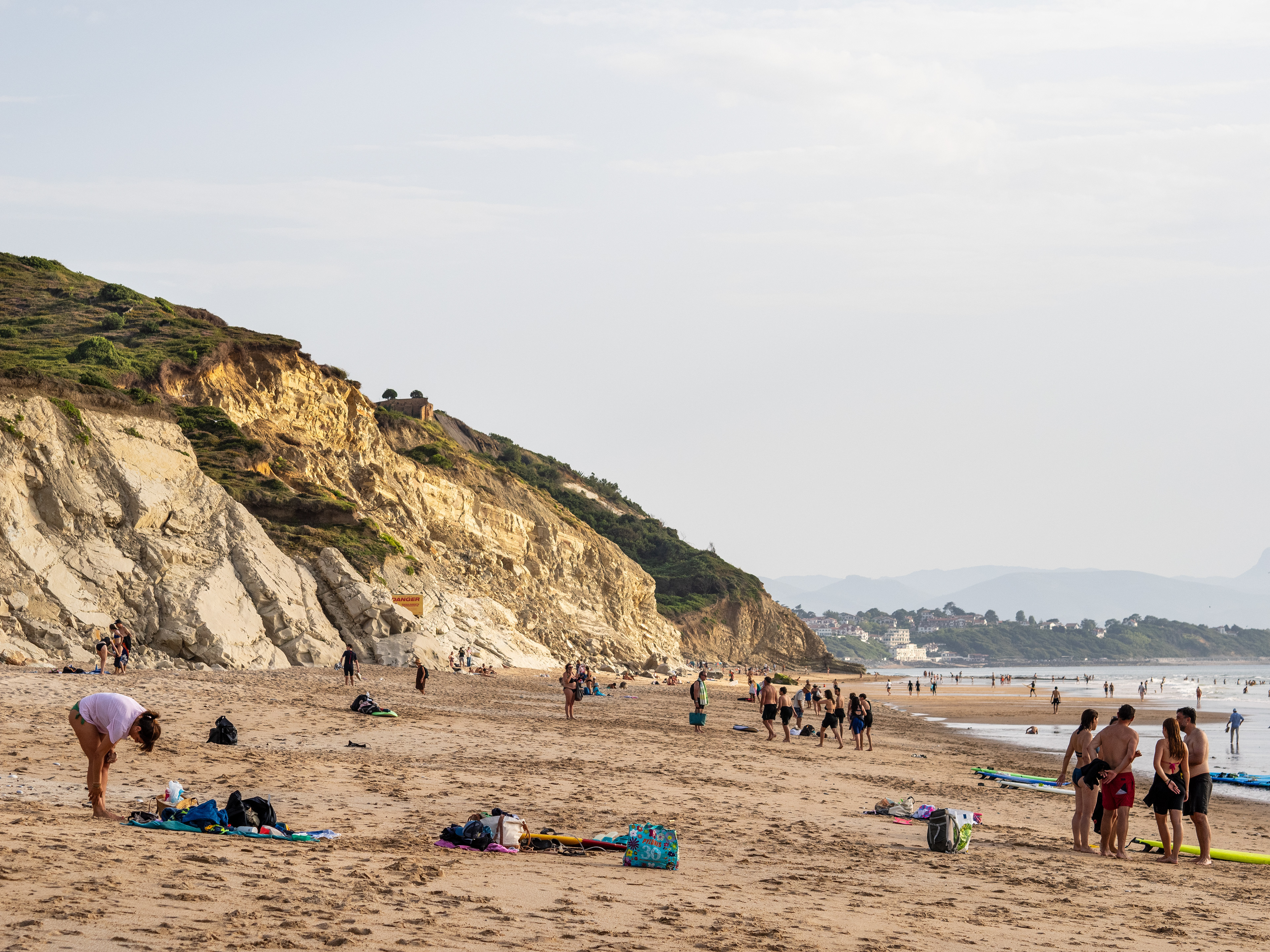 au bout de la plage du Pavillon Royal