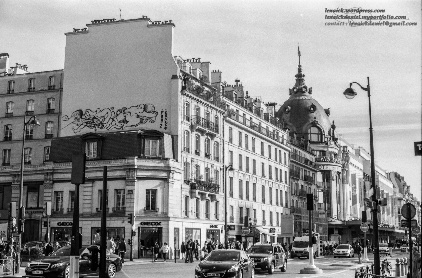 façade à proximité du BHV