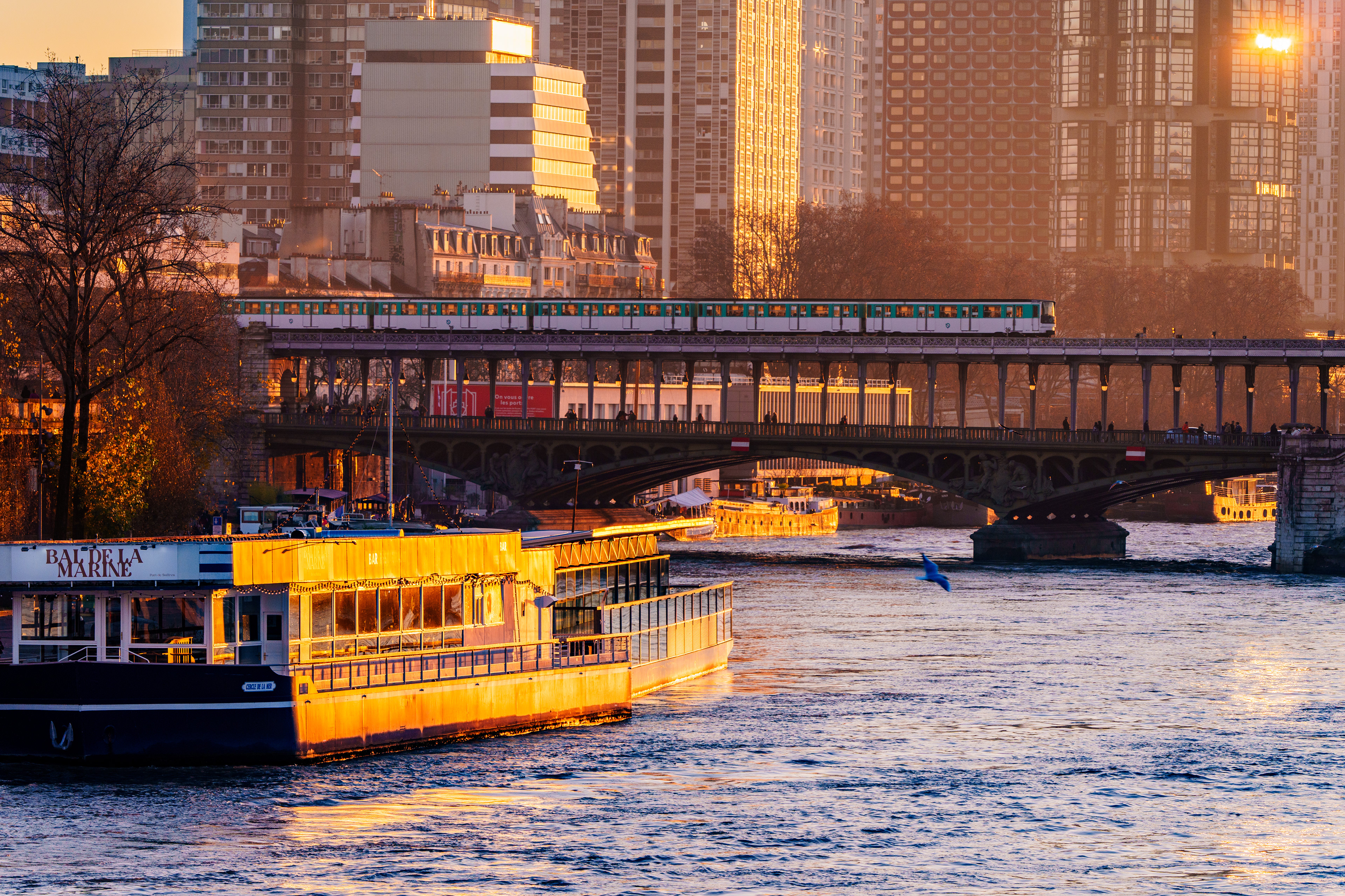 Pont BIr Hakeim et la Seine