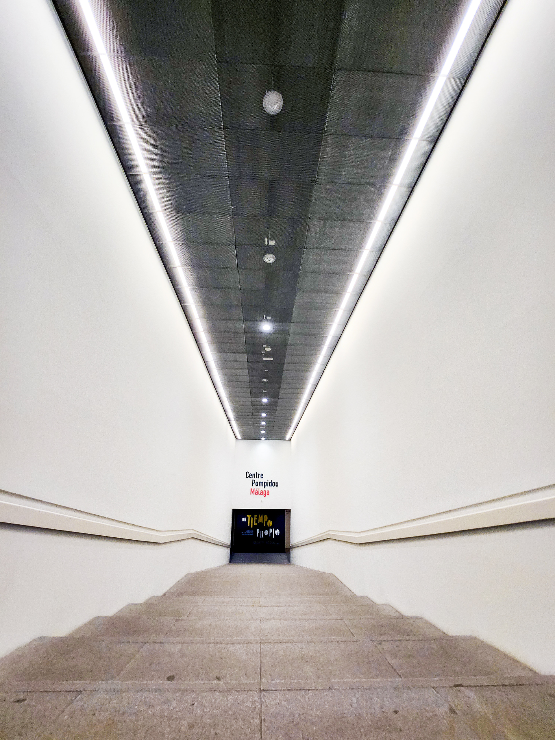 A l'intérieur du musée Pompidou Málaga