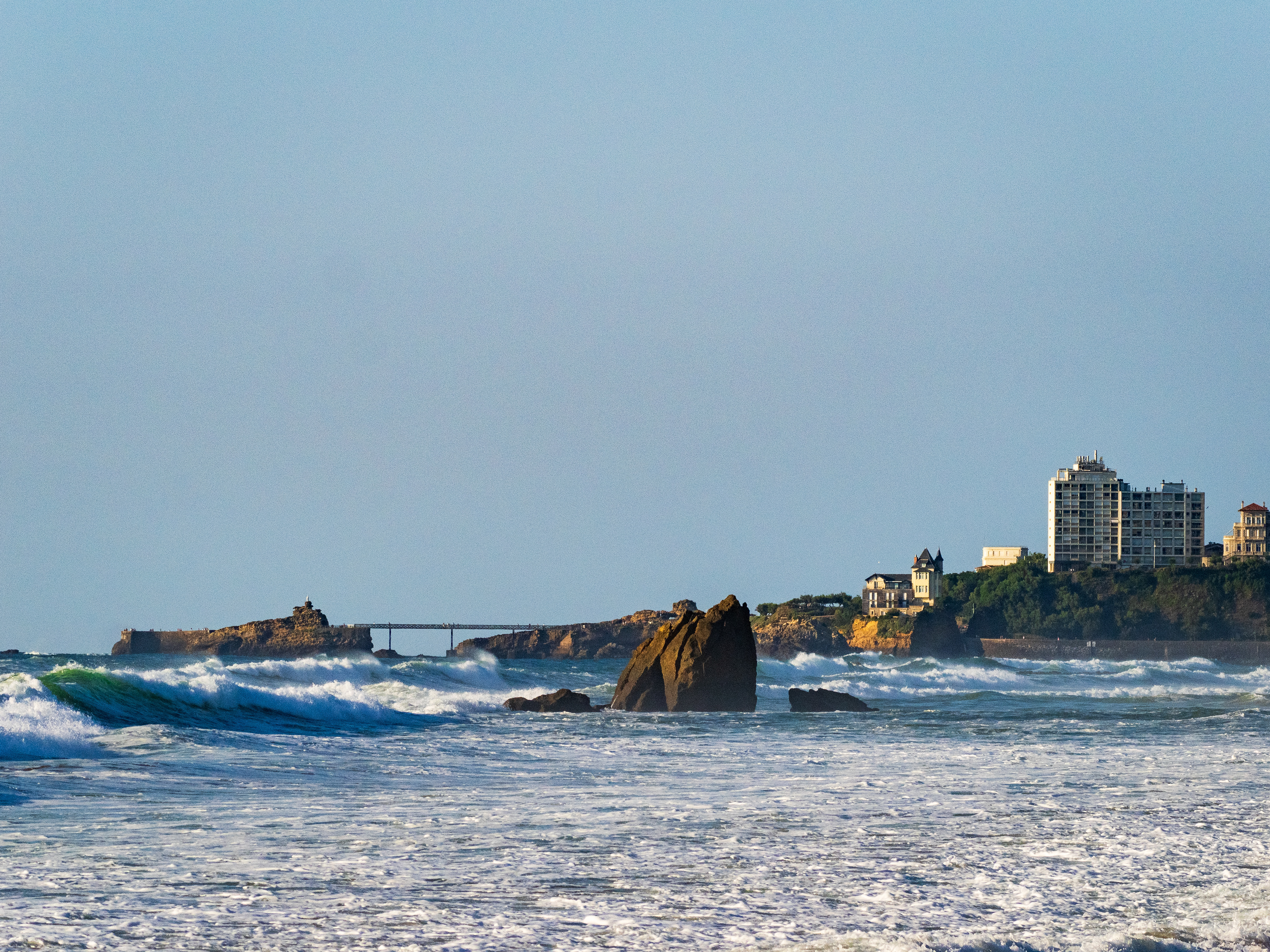 La villa Belza, visible côté nord