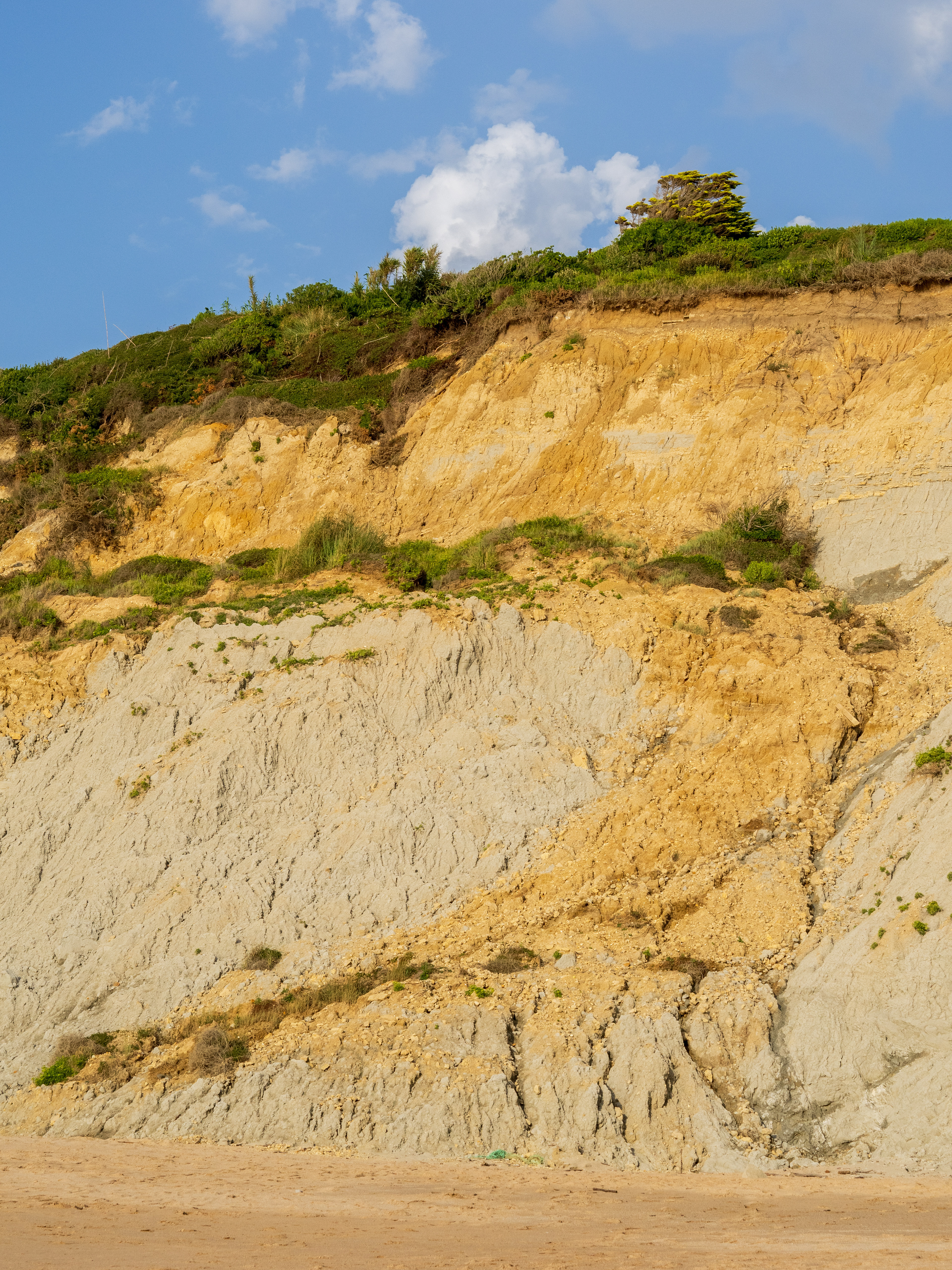 les belles et fragiles falaises de Bidard