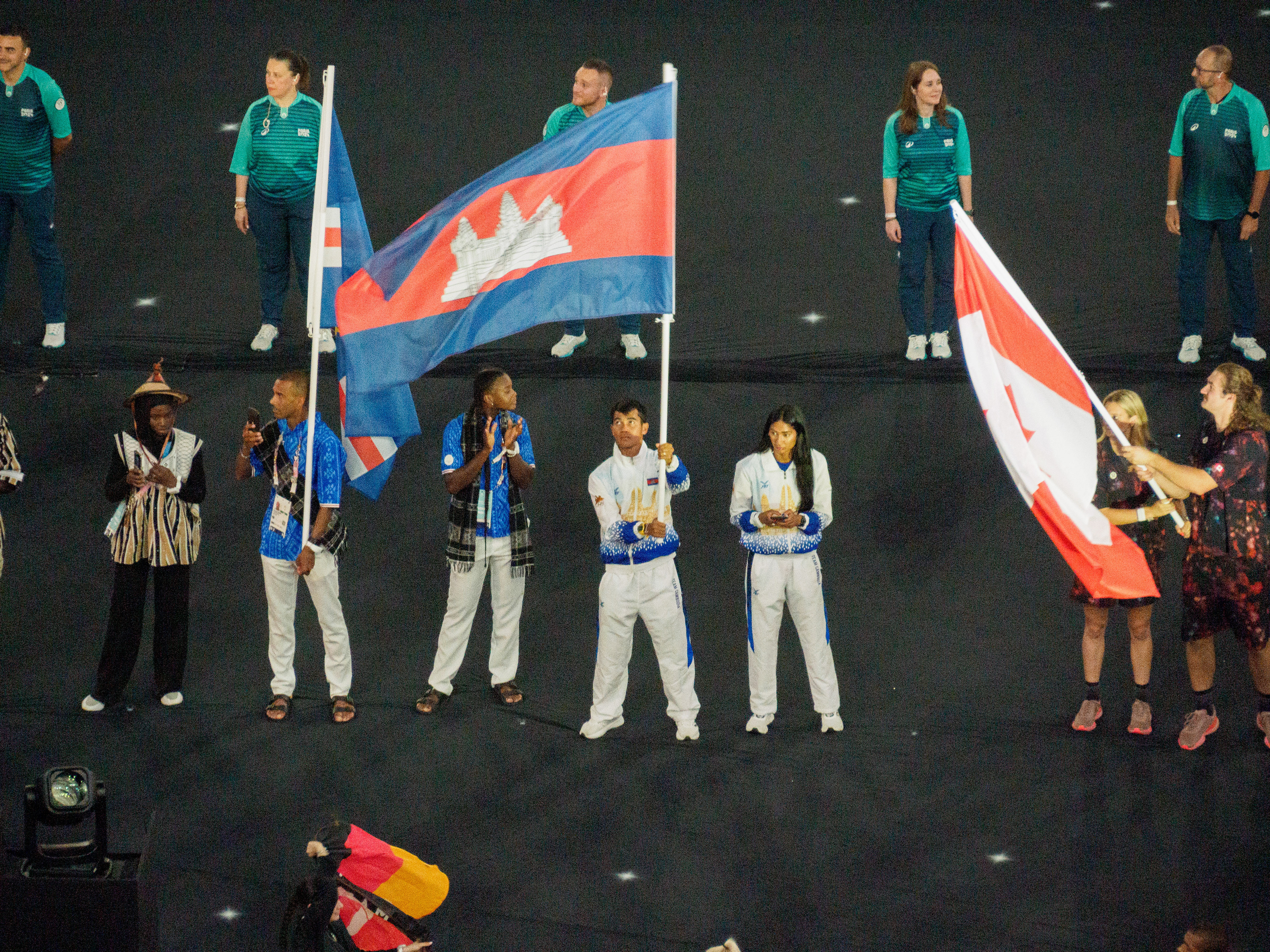 Porte drapeaux - Cambodge