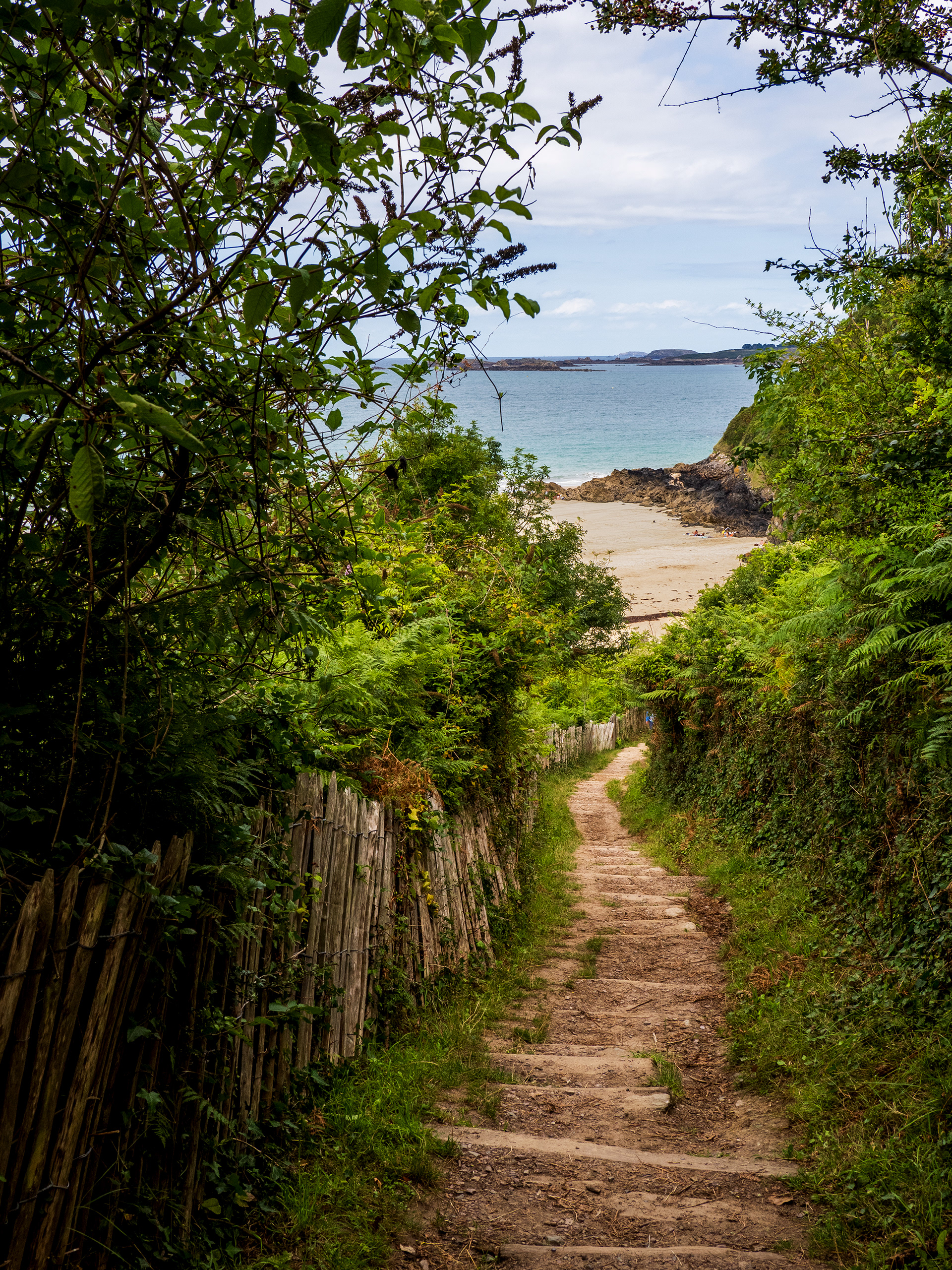 arrivée sur l'autre bout de la plage de Pen Guen