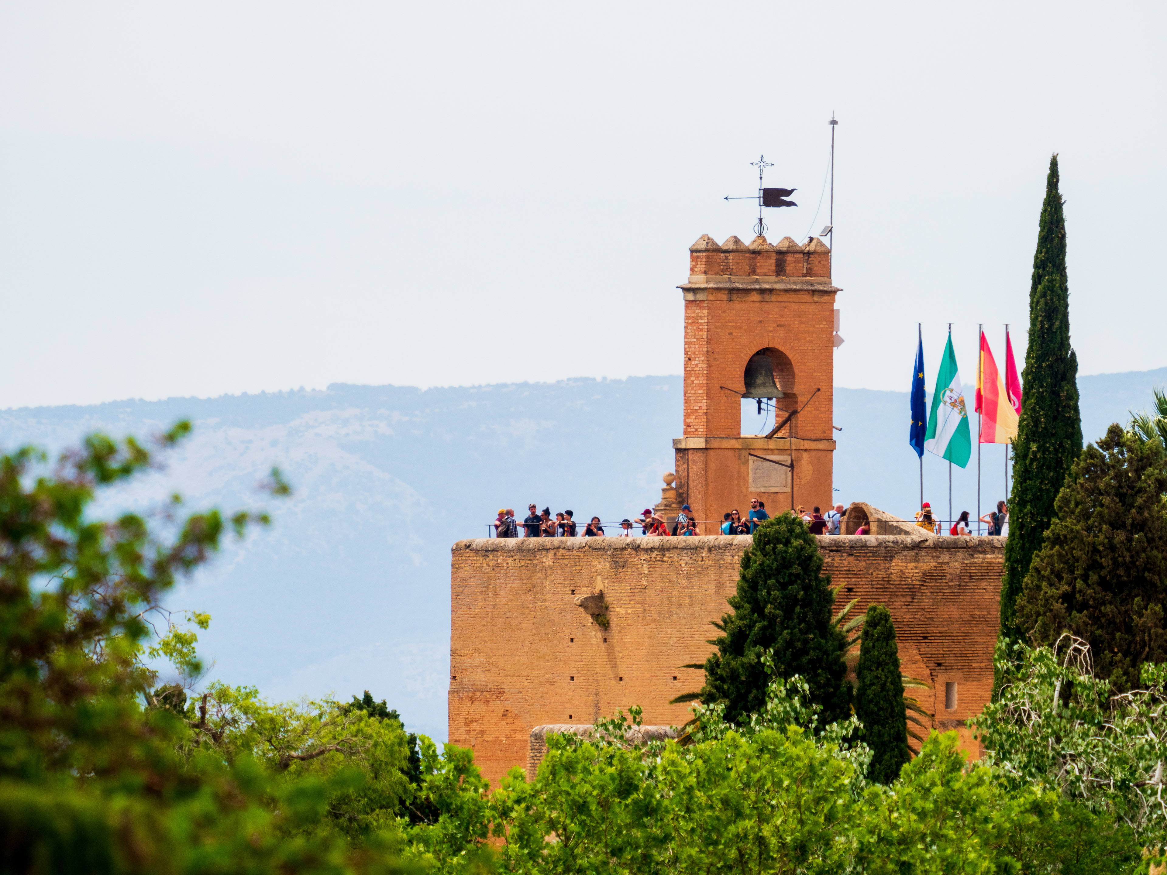 une tour de l'Alcazaba
