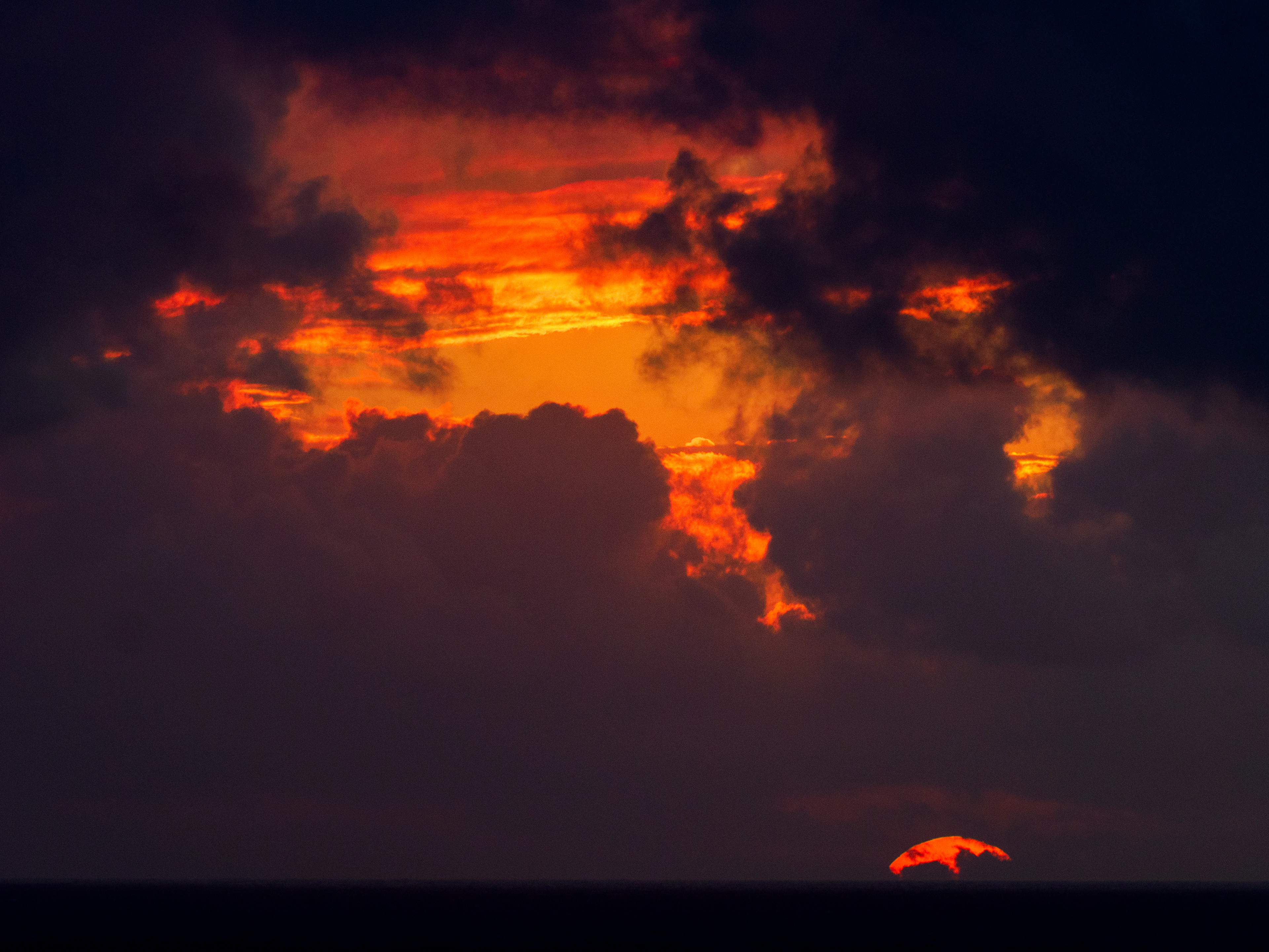 Le coucher su soleil à Biarritz
