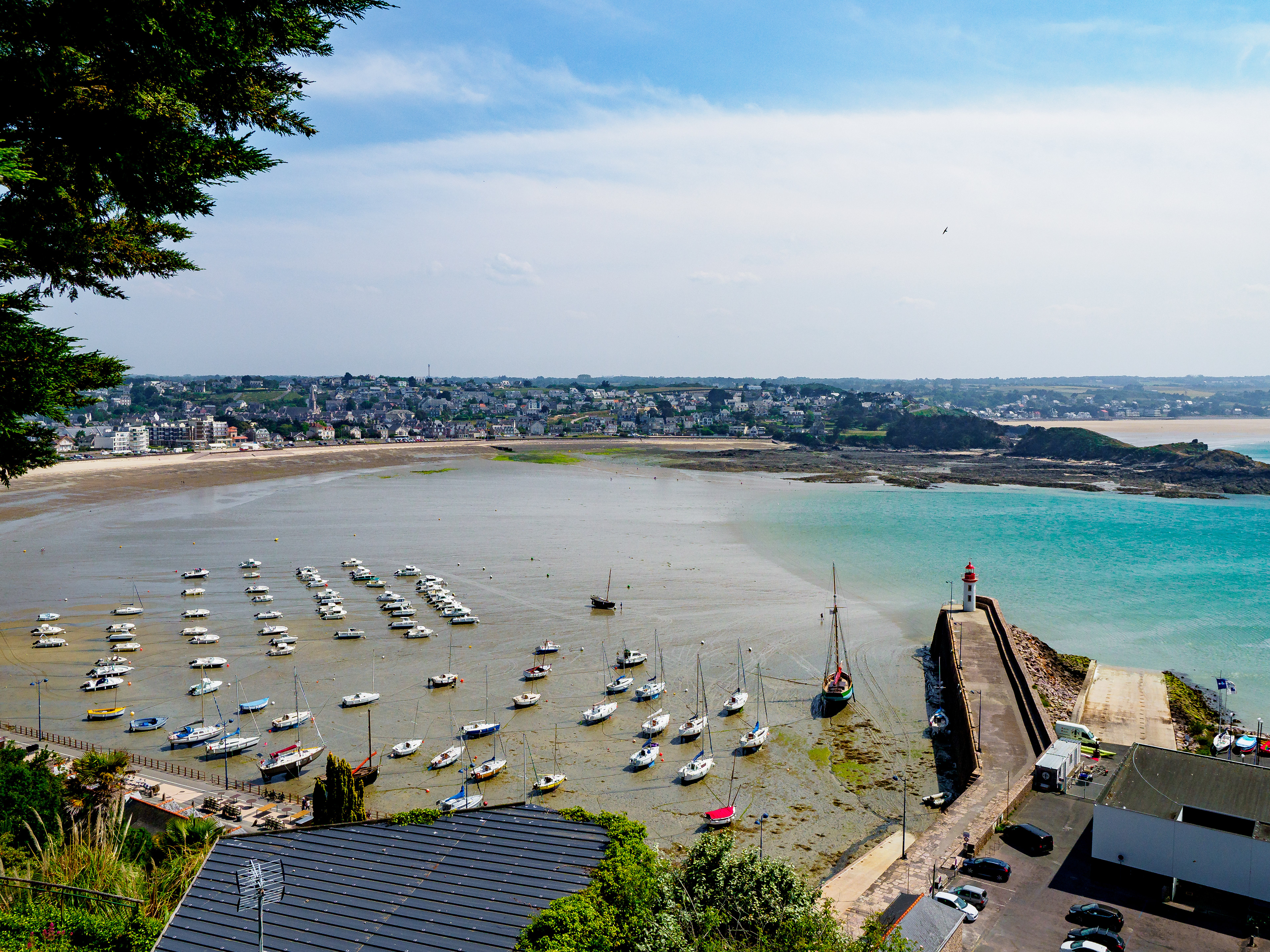 vue sur la ville depuis le cap d'Erquy