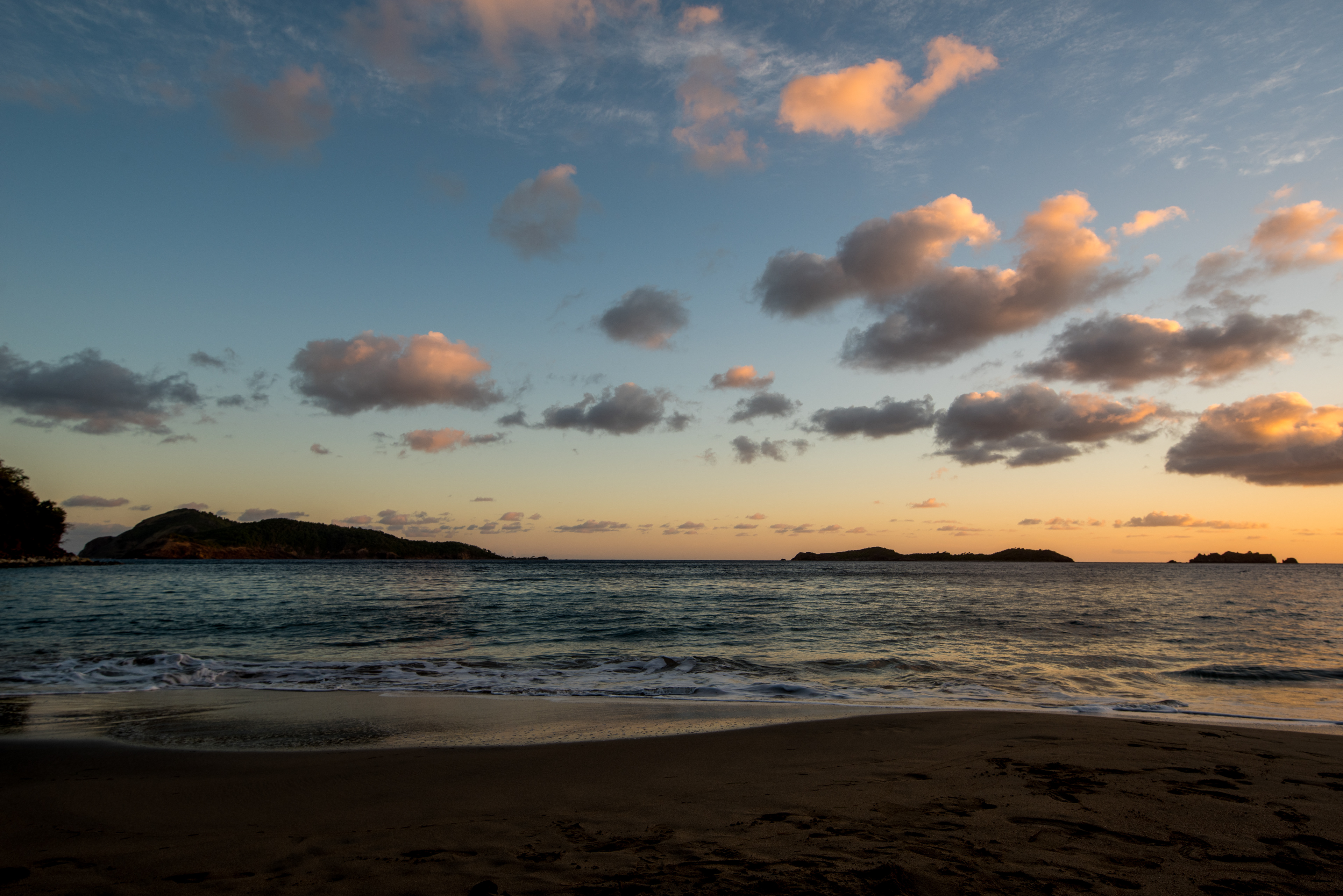 Coucher de soleil à l'Anse Craven