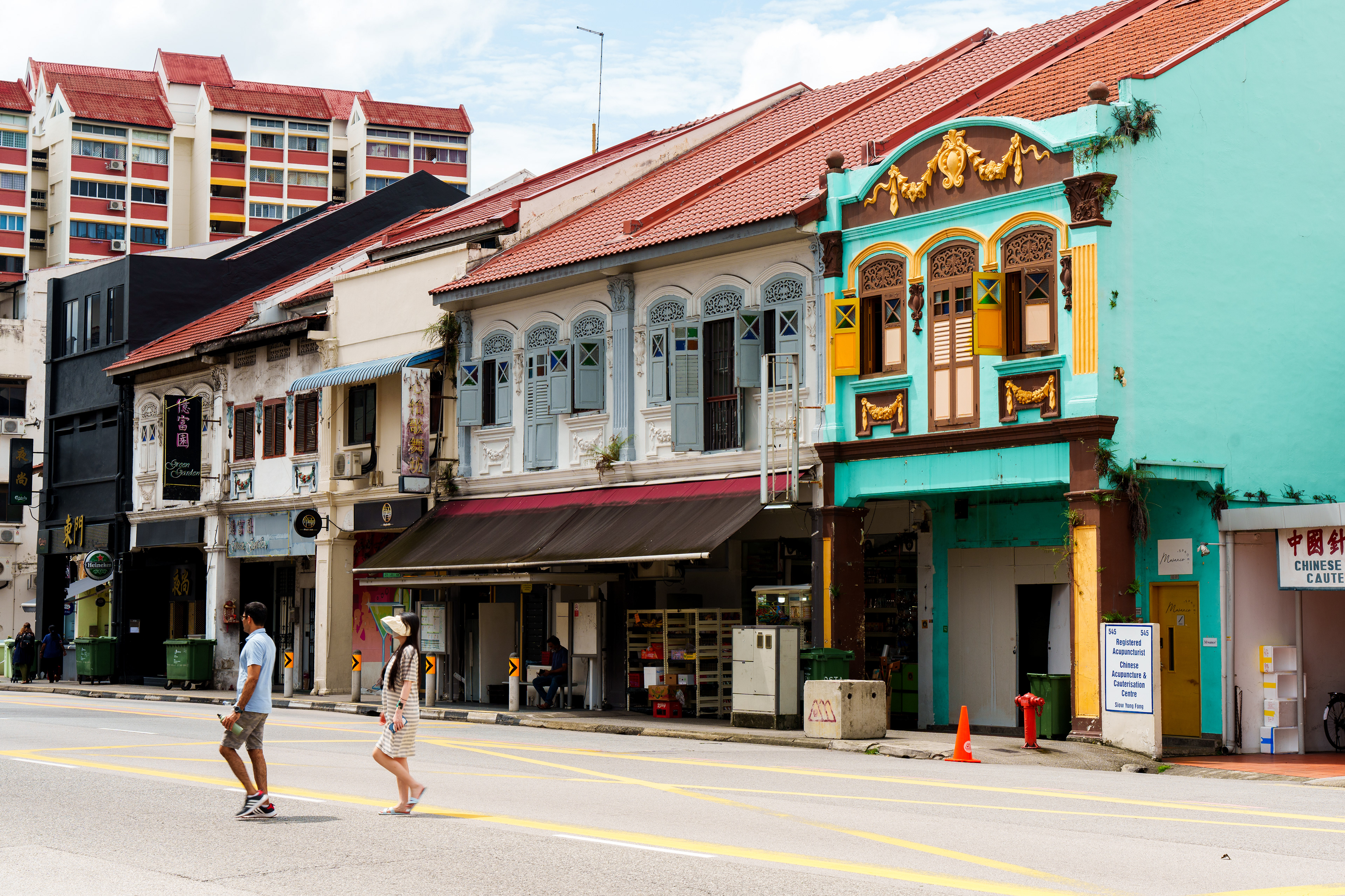 Façades du quartier indien