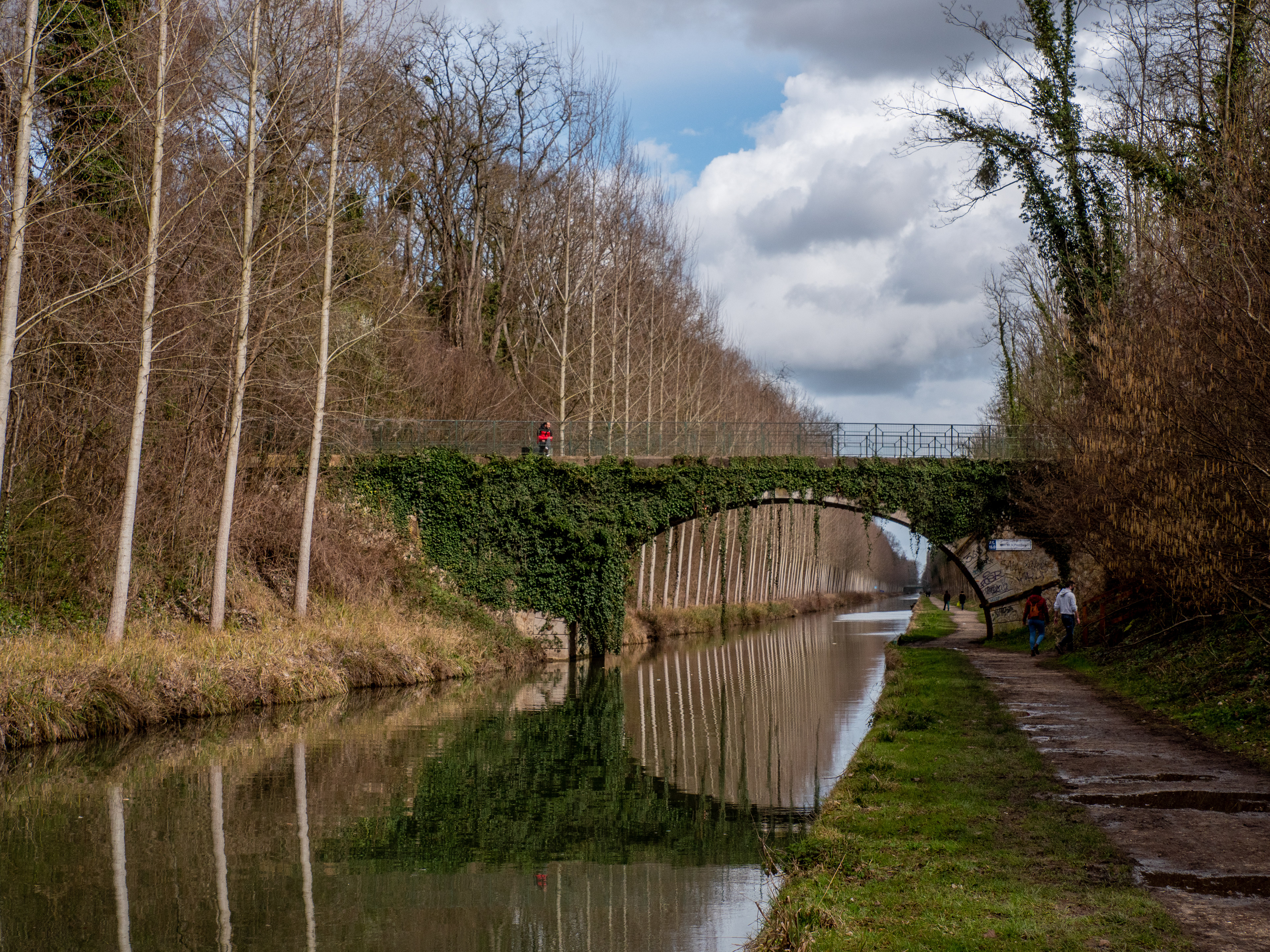 Canal de l'Ourq proche du parc de la Poudrerie