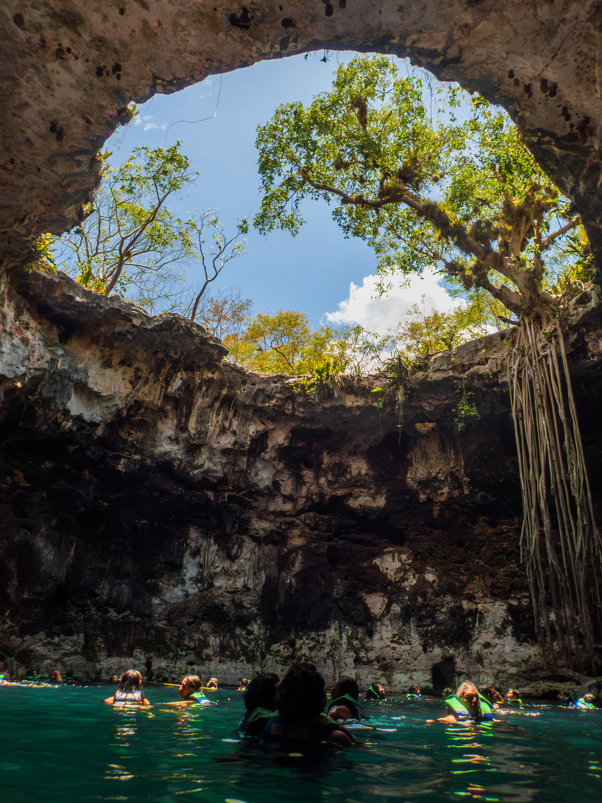 Cénote Xooch, semi ouvert et le plus charmant